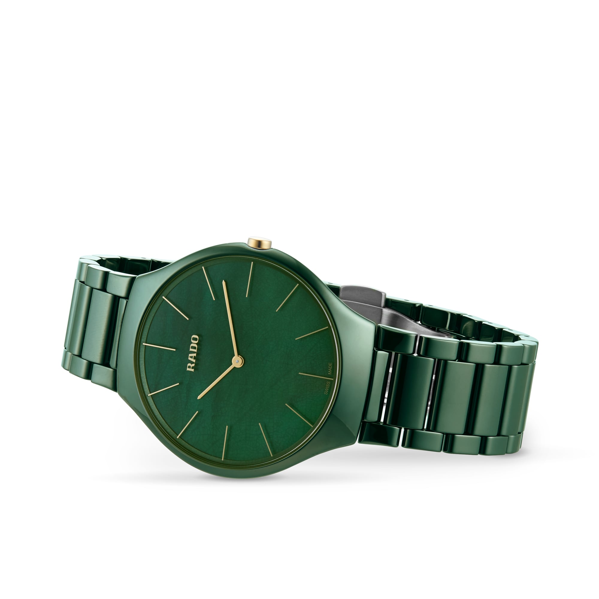 Replica Rado True Thinline 39mm Unisex details Green R27006912