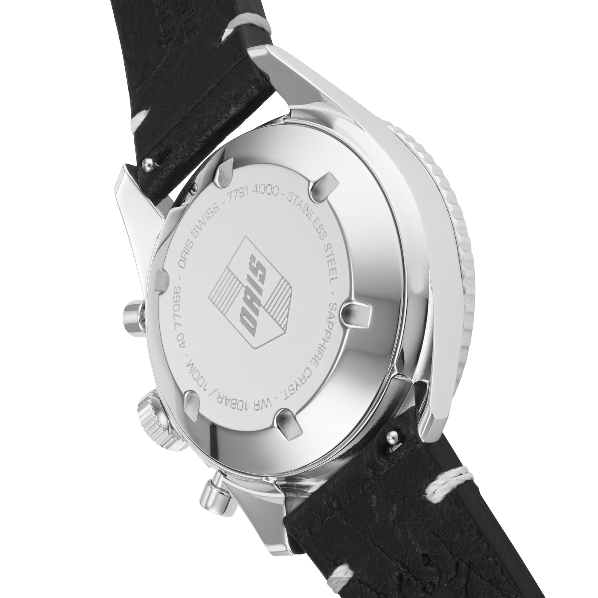 Replica Oris Divers Sixty Five Chronograph 40mm Mens details Black Leather 01 771 7791 4054-07 6 20 01