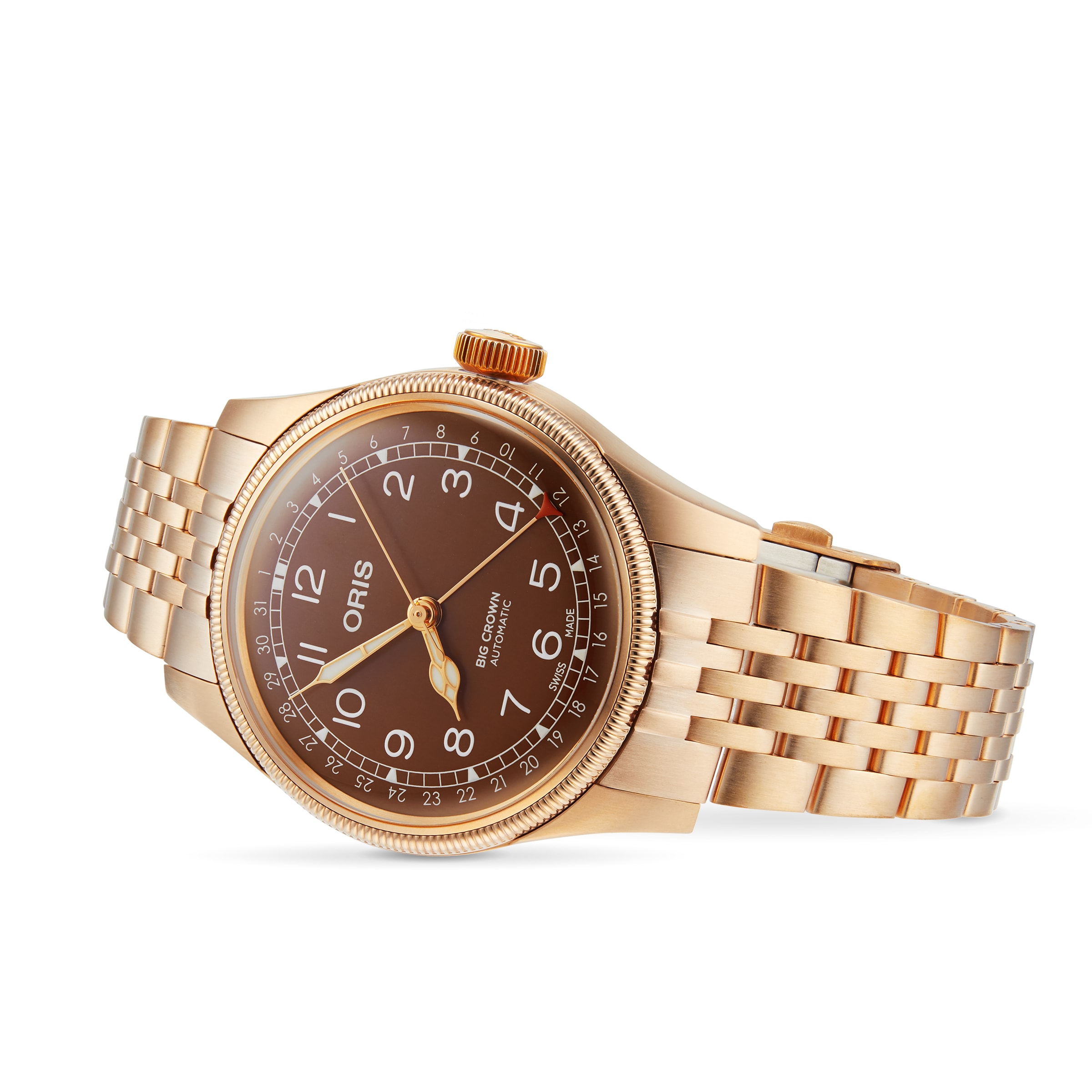 Replica Oris Big Crown 40mm Mens details - Brown 01 754 7741 3166-07 8 20 01