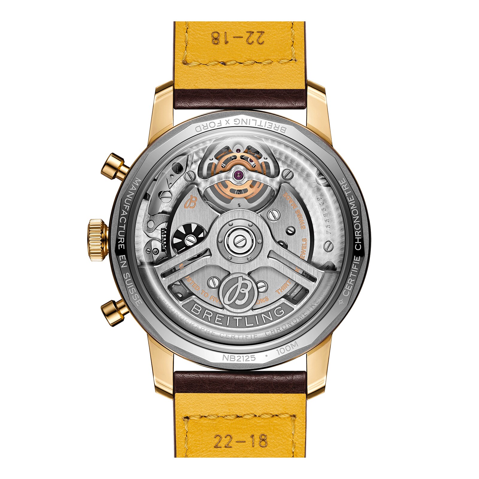 Replica Breitling Top Time B21 Ford Mustang Tourbillon 42mm Mens details Green NB21251A1L1X1