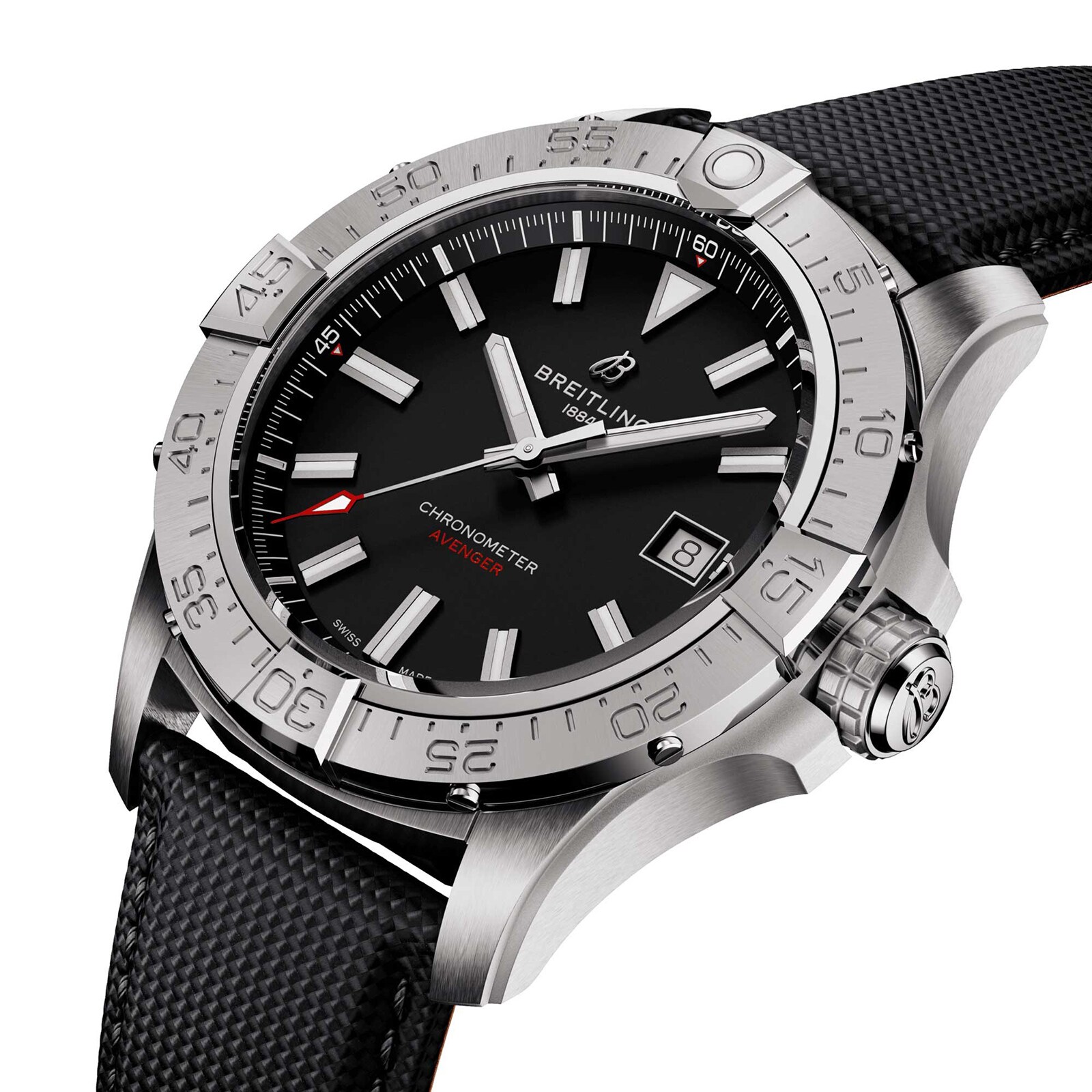 Replica Breitling Avenger Automatic 42mm Mens details Black Leather A17328101B1X1 3 Replica Breitling Avenger Automatic 42mm Mens details Black Leather A17328101B1X1