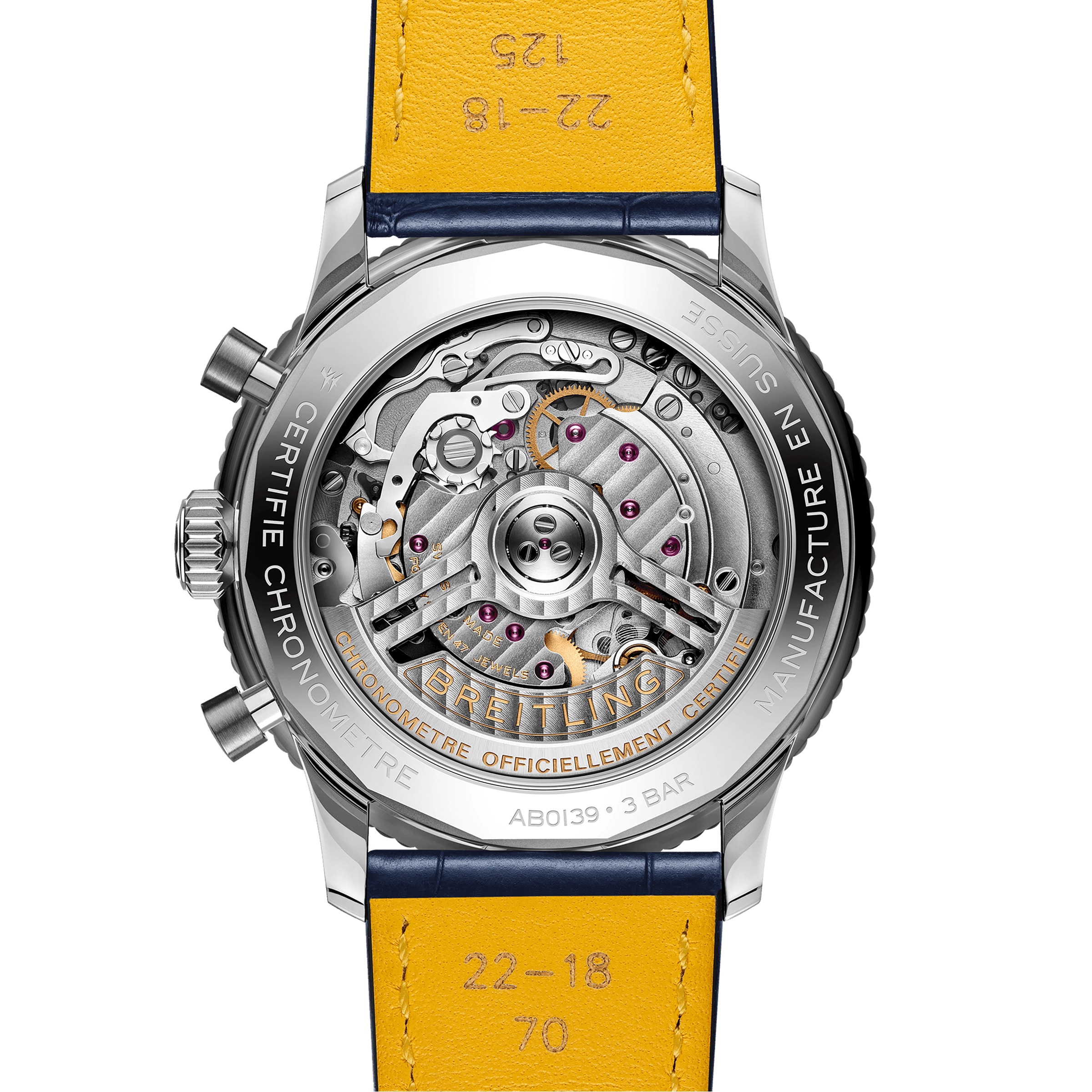 Replica Breitling Navitimer Chronograph 41mm Mens details White Eyed Blue Dial AB0139631C1P1 3 Replica Breitling Navitimer Chronograph 41mm Mens details White Eyed Blue Dial AB0139631C1P1