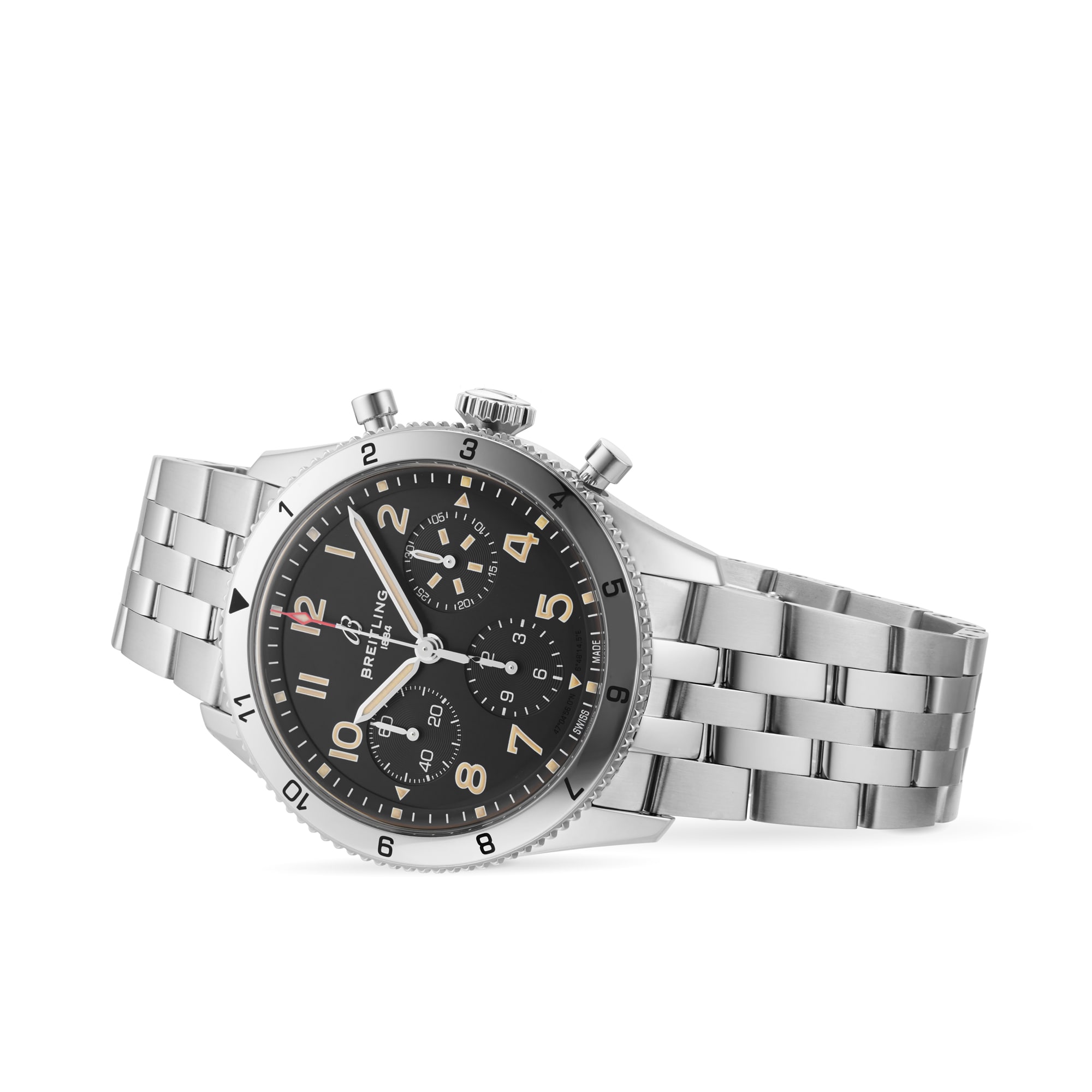 Replica Breitling Classic AVI Chronograph 42 P-51 Mustang Stainless Steel details A233803A1B1A1 3 Replica Breitling Classic AVI Chronograph 42 P-51 Mustang Stainless Steel details A233803A1B1A1