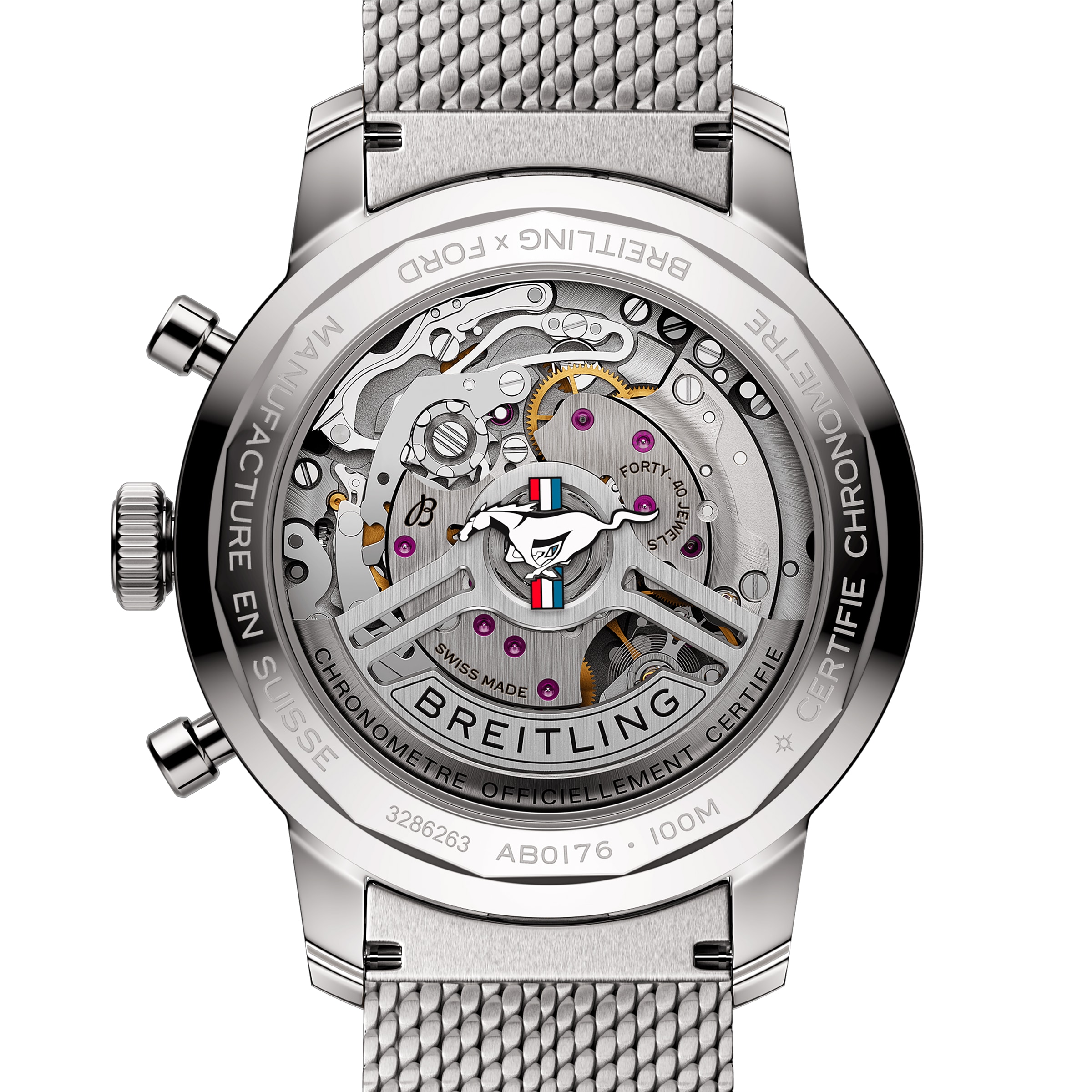 Replica Breitling Top Time B01 Classic Cars Ford Mustang 41mm Mens details Mesh Strap AB01762A1L1A1 3 Replica Breitling Top Time B01 Classic Cars Ford Mustang 41mm Mens details Mesh Strap AB01762A1L1A1
