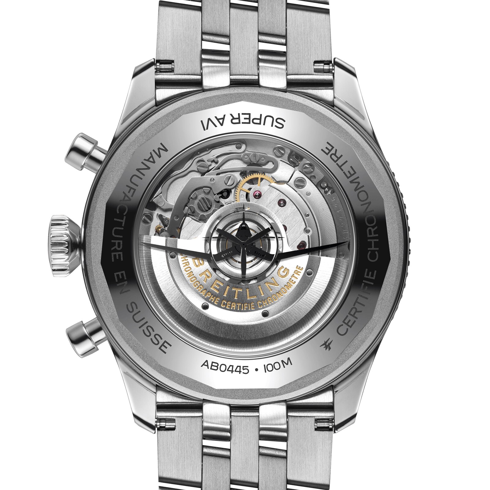 Replica Breitling Super AVI B04 Chronograph GMT 46 Tribute to Vought F4U Corsair details AB04451A1C1A1 3 Replica Breitling Super AVI B04 Chronograph GMT 46 Tribute to Vought F4U Corsair details AB04451A1C1A1