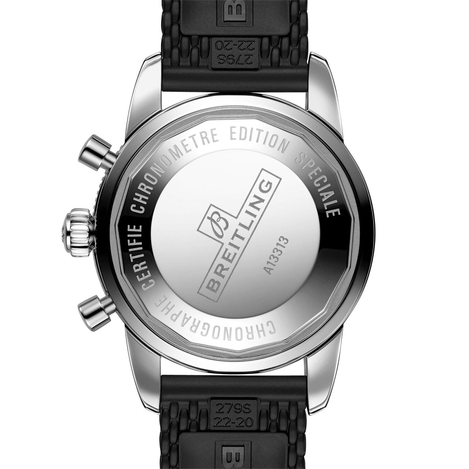 Replica Breitling Superocean Heritage Chronograph 44 Stainless Steel Rubber Strap details A13313121L1S1 3 Replica Breitling Superocean Heritage Chronograph 44 Stainless Steel Rubber Strap details A13313121L1S1