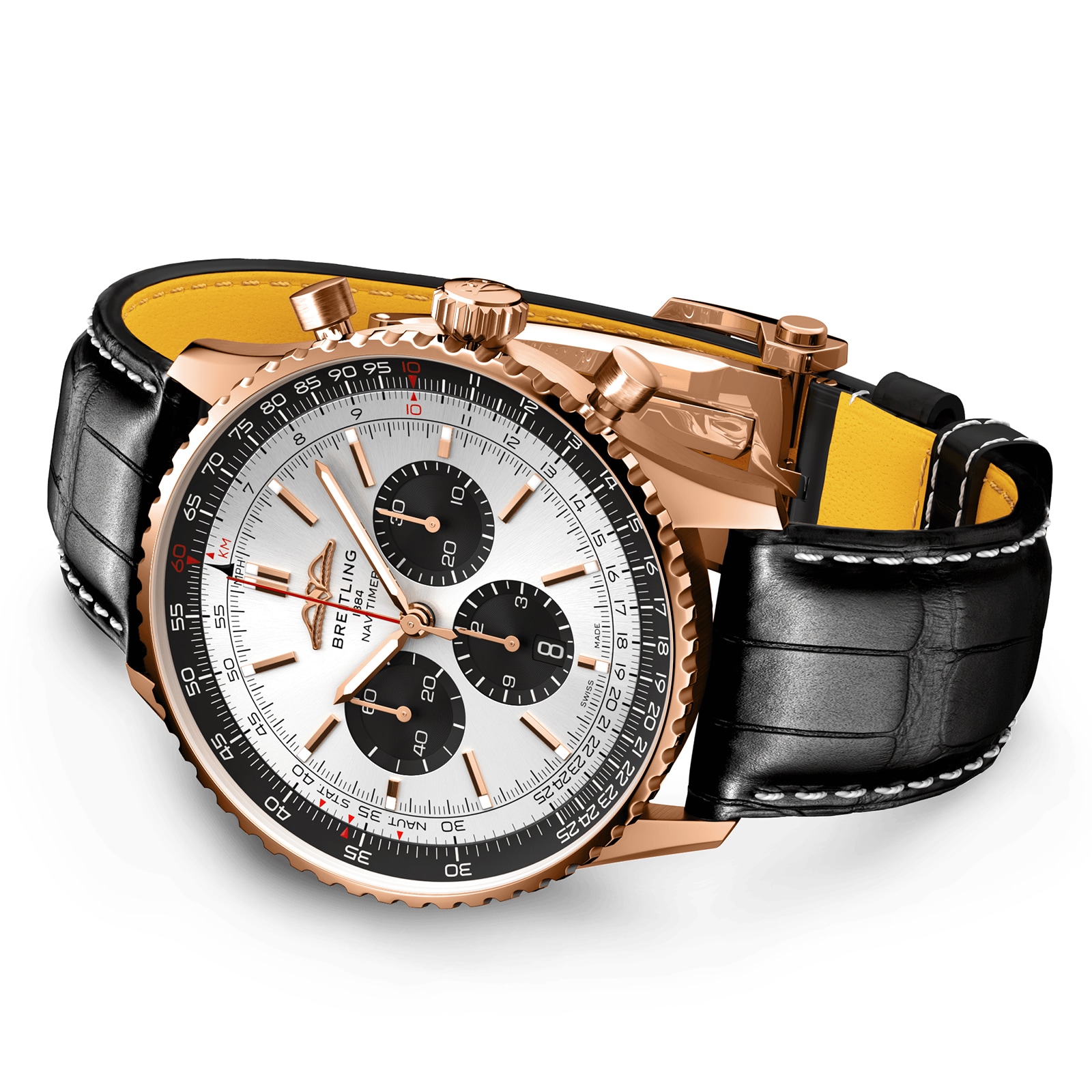 Replica Breitling Navitimer B01 Chronograph 46 18k Red Gold details RB0137241G1P1 3 Replica Breitling Navitimer B01 Chronograph 46 18k Red Gold details RB0137241G1P1