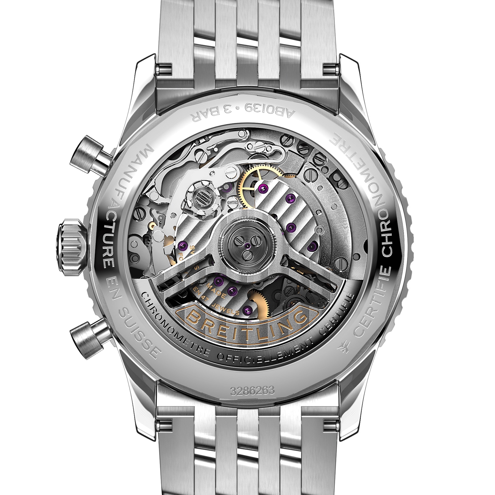 Replica Breitling Navitimer B01 Chronograph 41 Stainless Steel details AB0139211L1A1