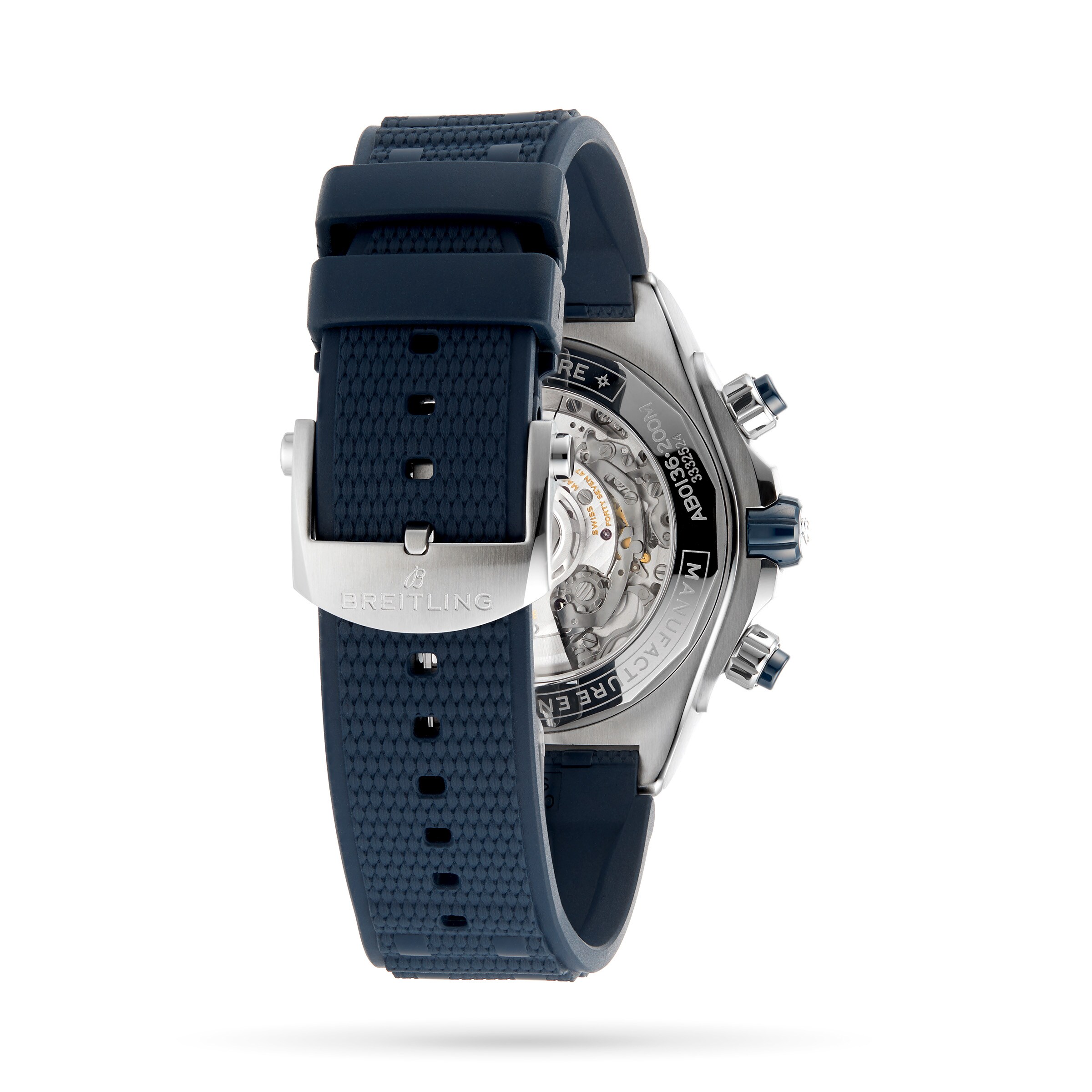 Replica Breitling Super Chronomat B01 44 Rubber Strap details AB0136161C1S1