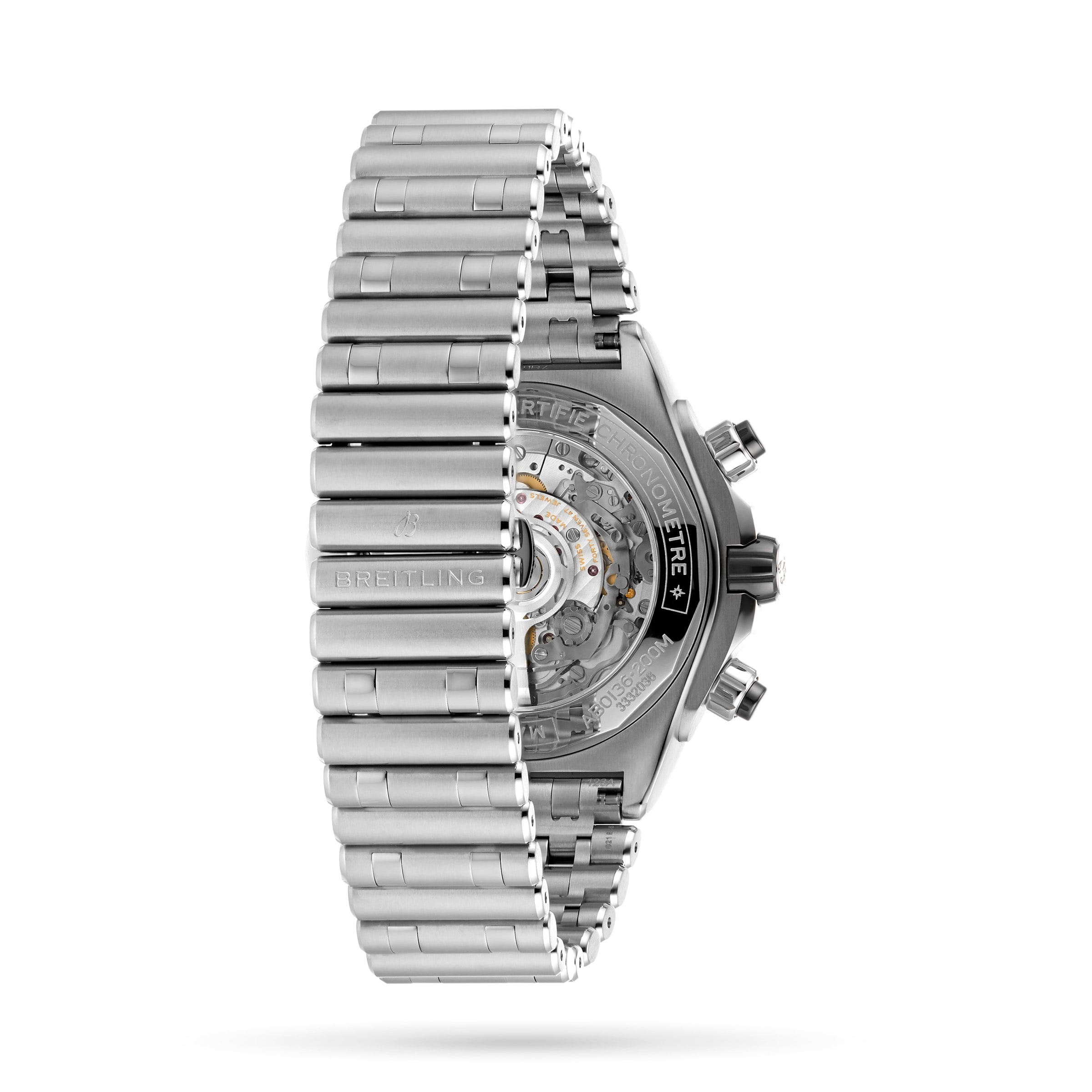 Replica Breitling Super Chronomat B01 44 Stainless Steel details AB0136251B1A1