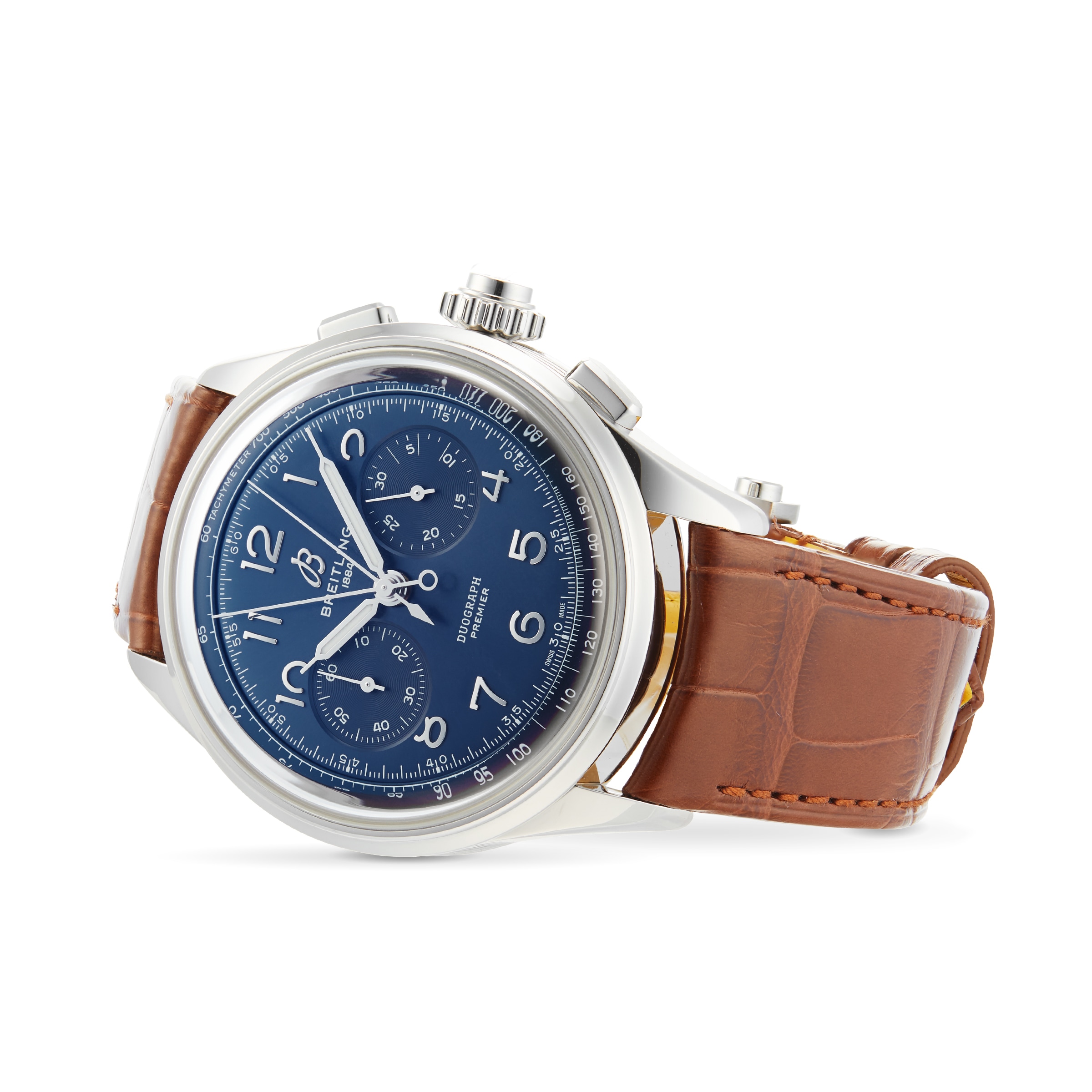 Replica Breitling Premier B15 Duograph 42 Leather Strap details AB1510171C1P1
