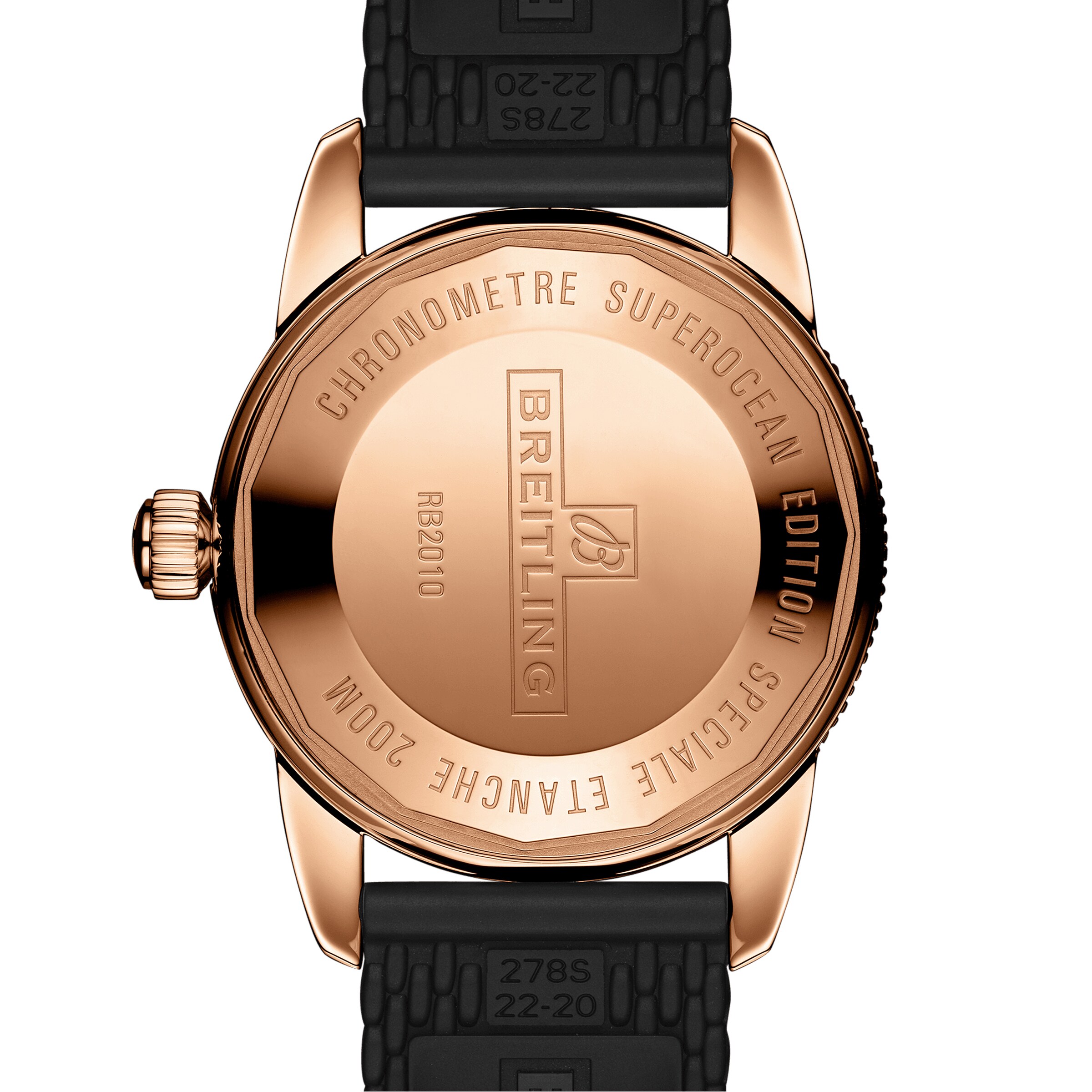 Replica Breitling Superocean Heritage B20 Automatic 42 18k Red Gold Rubber Strap details RB2010121B1S1 3 Replica Breitling Superocean Heritage B20 Automatic 42 18k Red Gold Rubber Strap details RB2010121B1S1