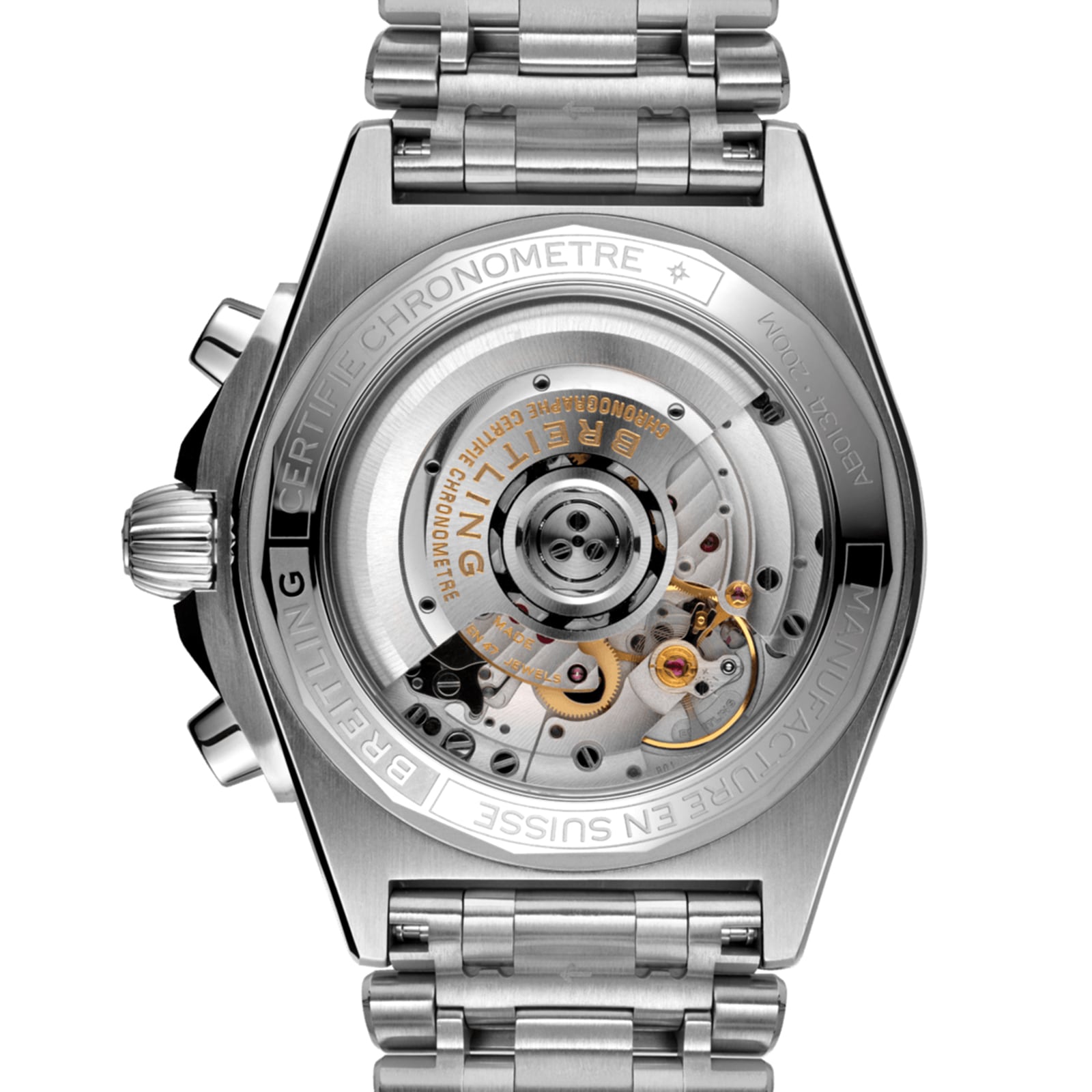 Replica Breitling Chronomat B01 42 Stainless Steel - Blue details AB0134101C1A1 3 Replica Breitling Chronomat B01 42 Stainless Steel - Blue details AB0134101C1A1