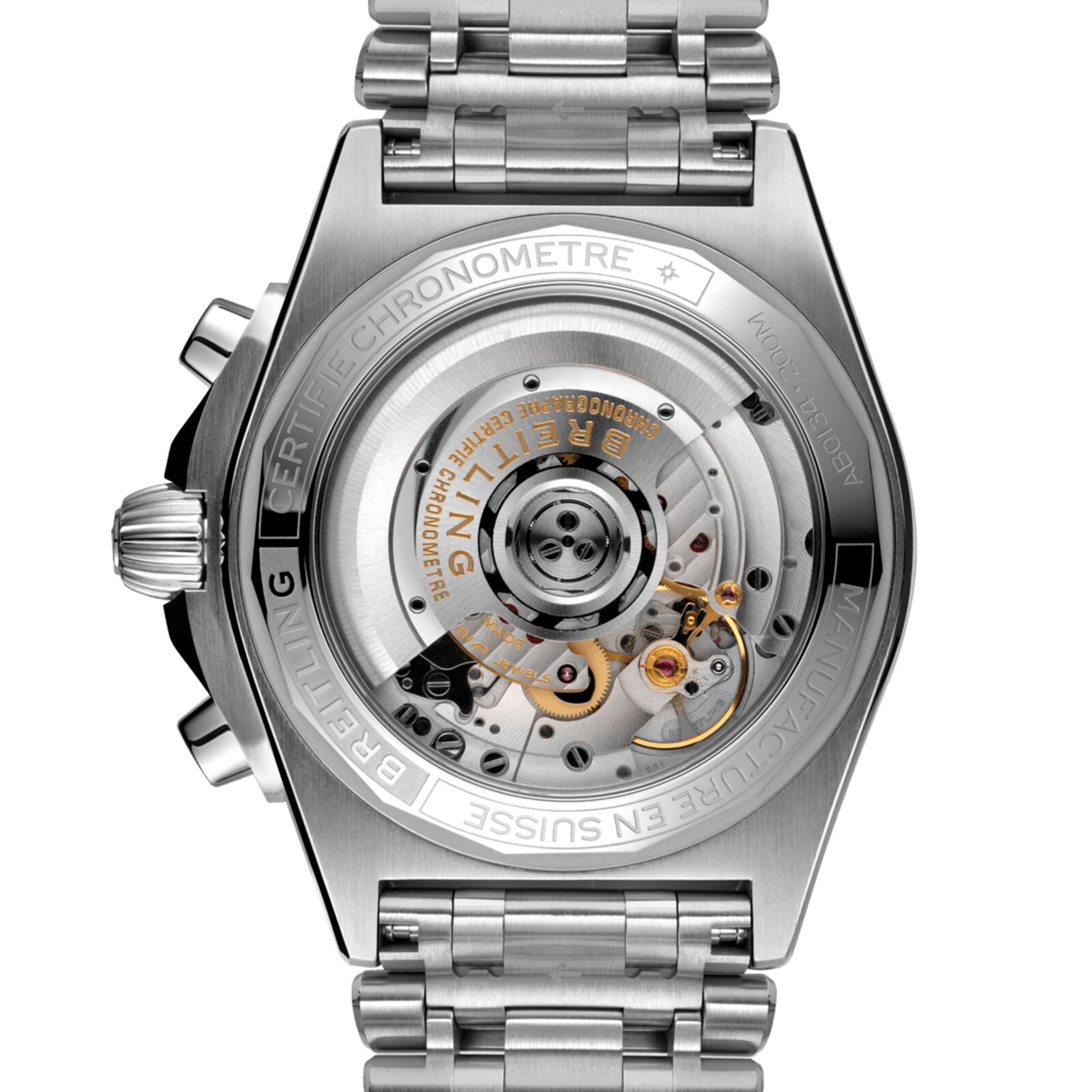 Replica Breitling Chronomat B01 42 Stainless Steel - Silver details AB0134101G1A1 3 Replica Breitling Chronomat B01 42 Stainless Steel - Silver details AB0134101G1A1