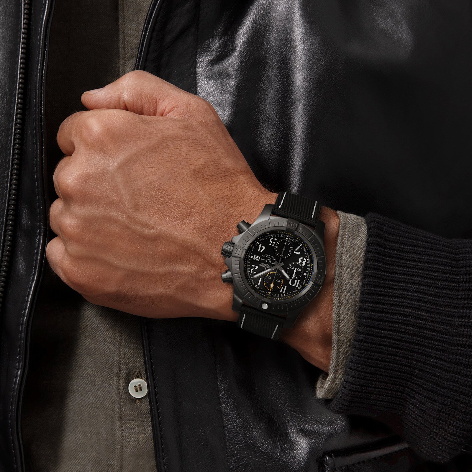 Replica Breitling Avenger Chronograph 45 Night Mission details V13317101B1X2 3 Replica Breitling Avenger Chronograph 45 Night Mission details V13317101B1X2