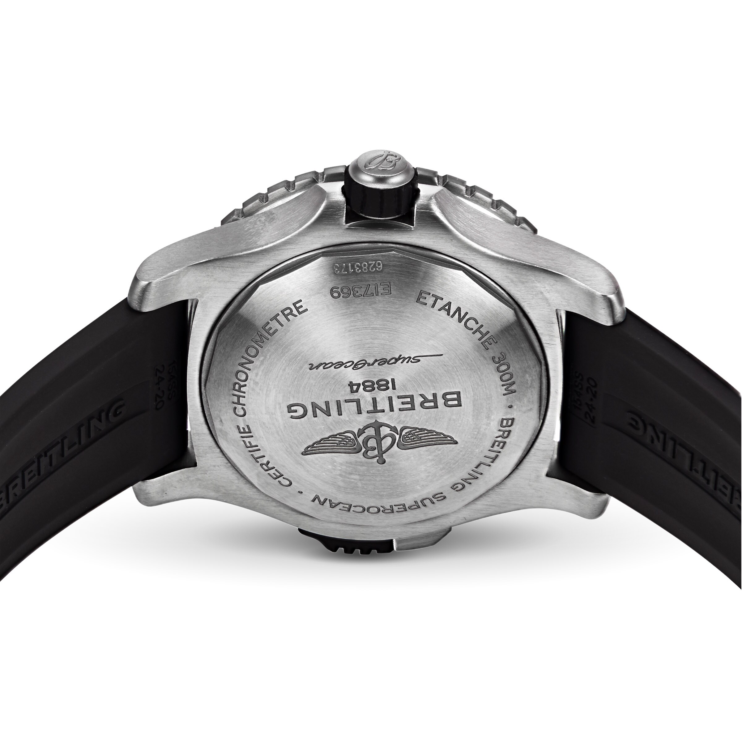 Replica Breitling Superocean Automatic 48 Rubber Strap details E17369241I1S1