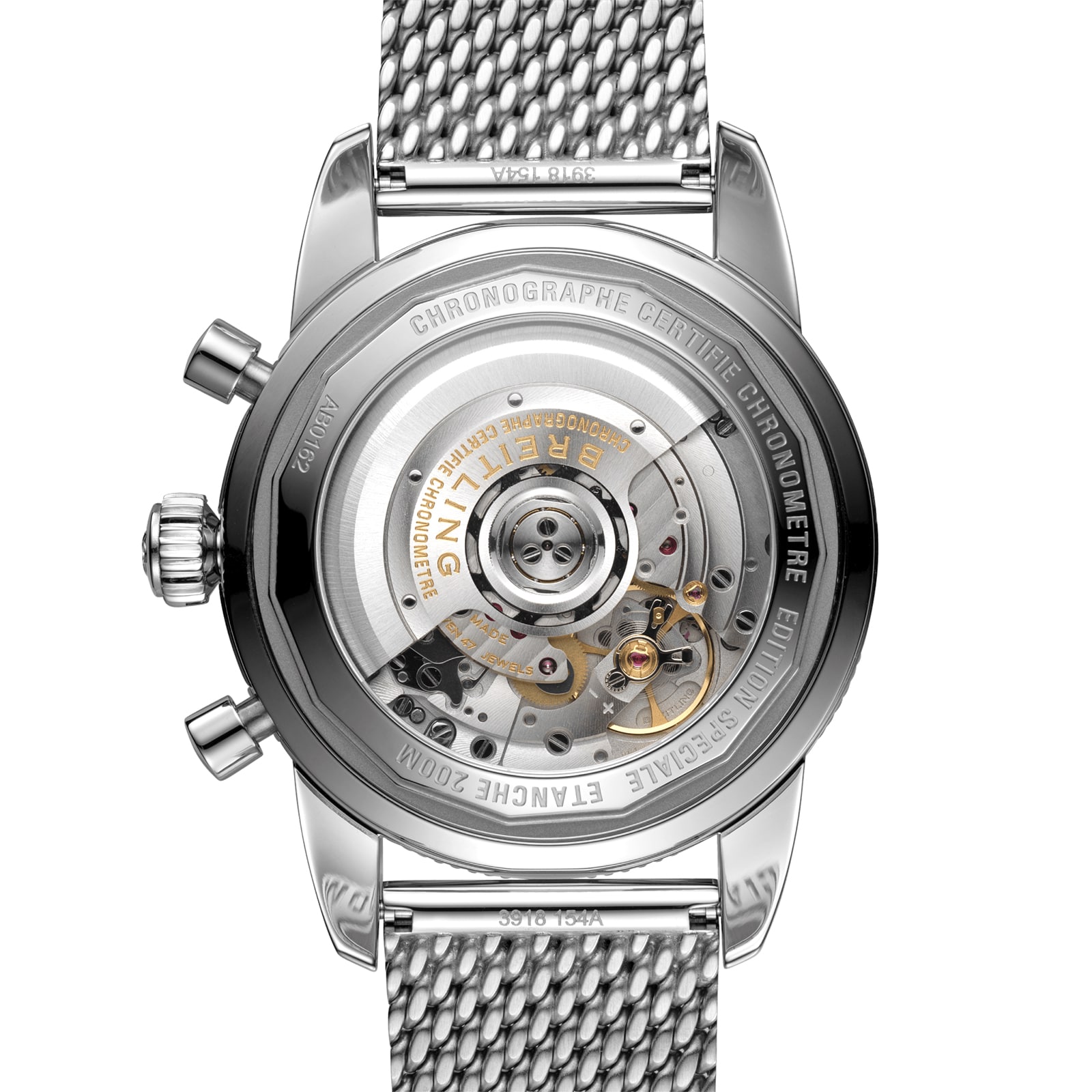Replica Breitling Superocean Heritage B01 Chronograph 44 Stainless Steel details AB0162121C1A1 3 Replica Breitling Superocean Heritage B01 Chronograph 44 Stainless Steel details AB0162121C1A1