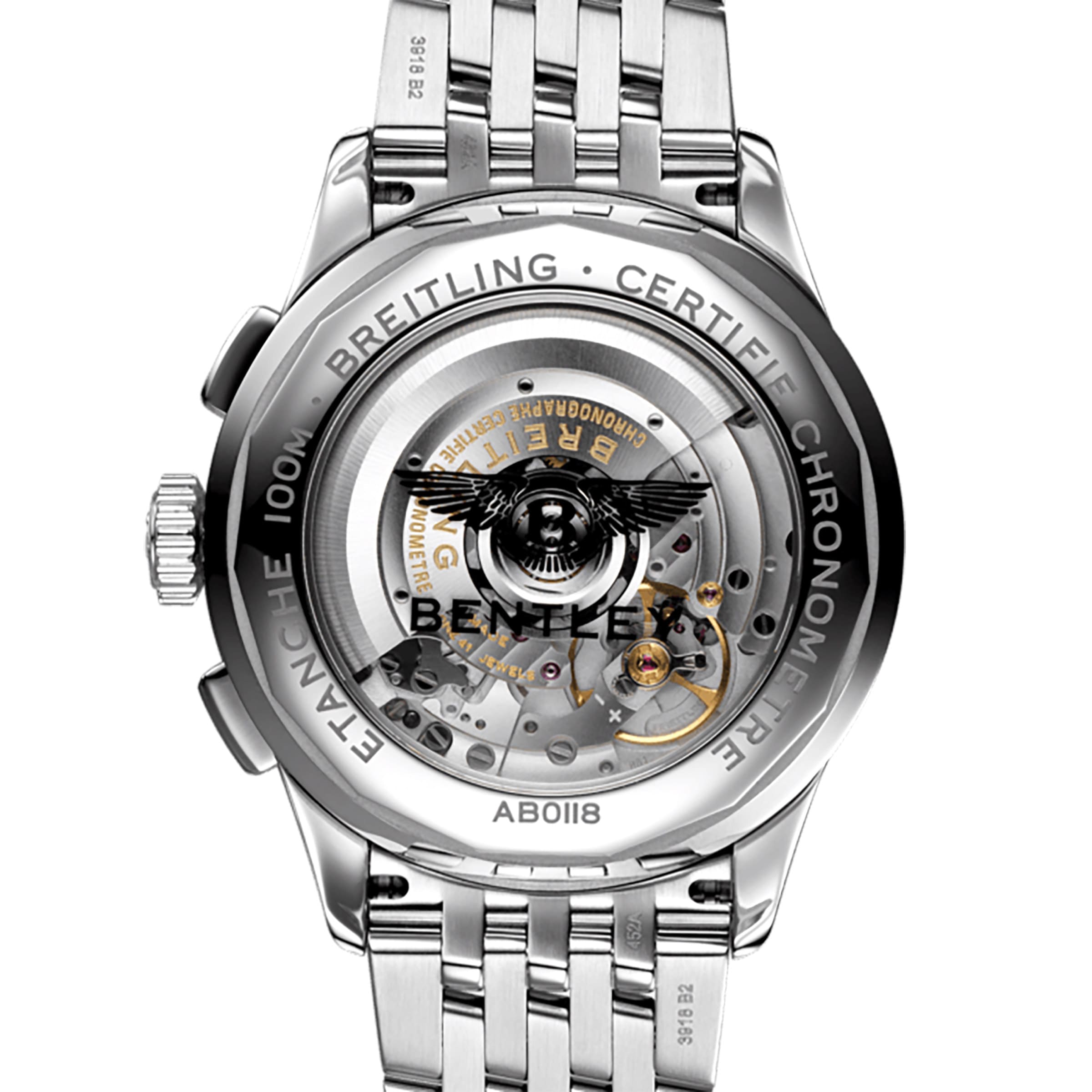 Replica Breitling Premier B01 Chronograph 42 Bentley Stainless Steel details AB0118A11L1A1