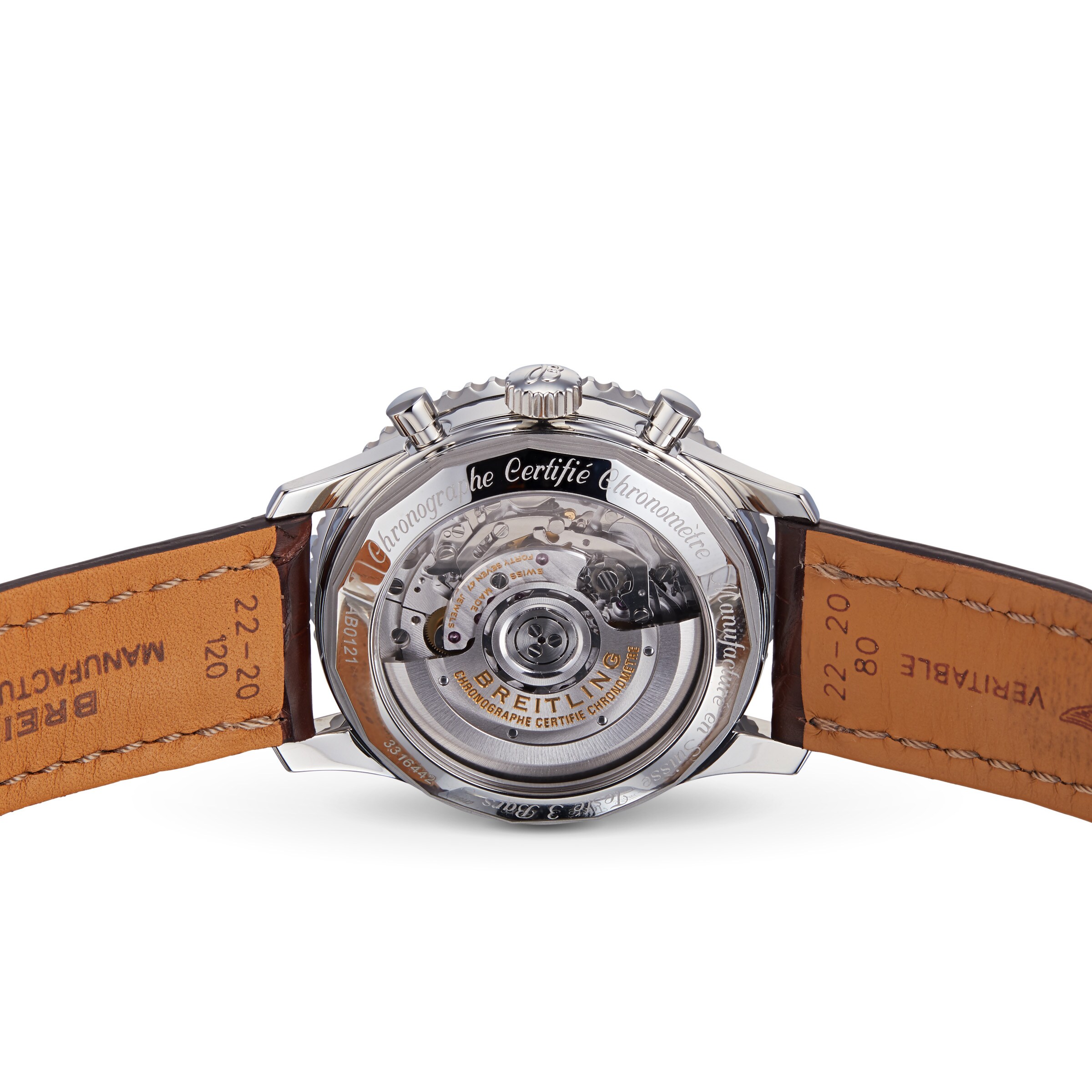 Replica Breitling Navitimer 1 B01 Chronograph Mens details AB0121211G1P1