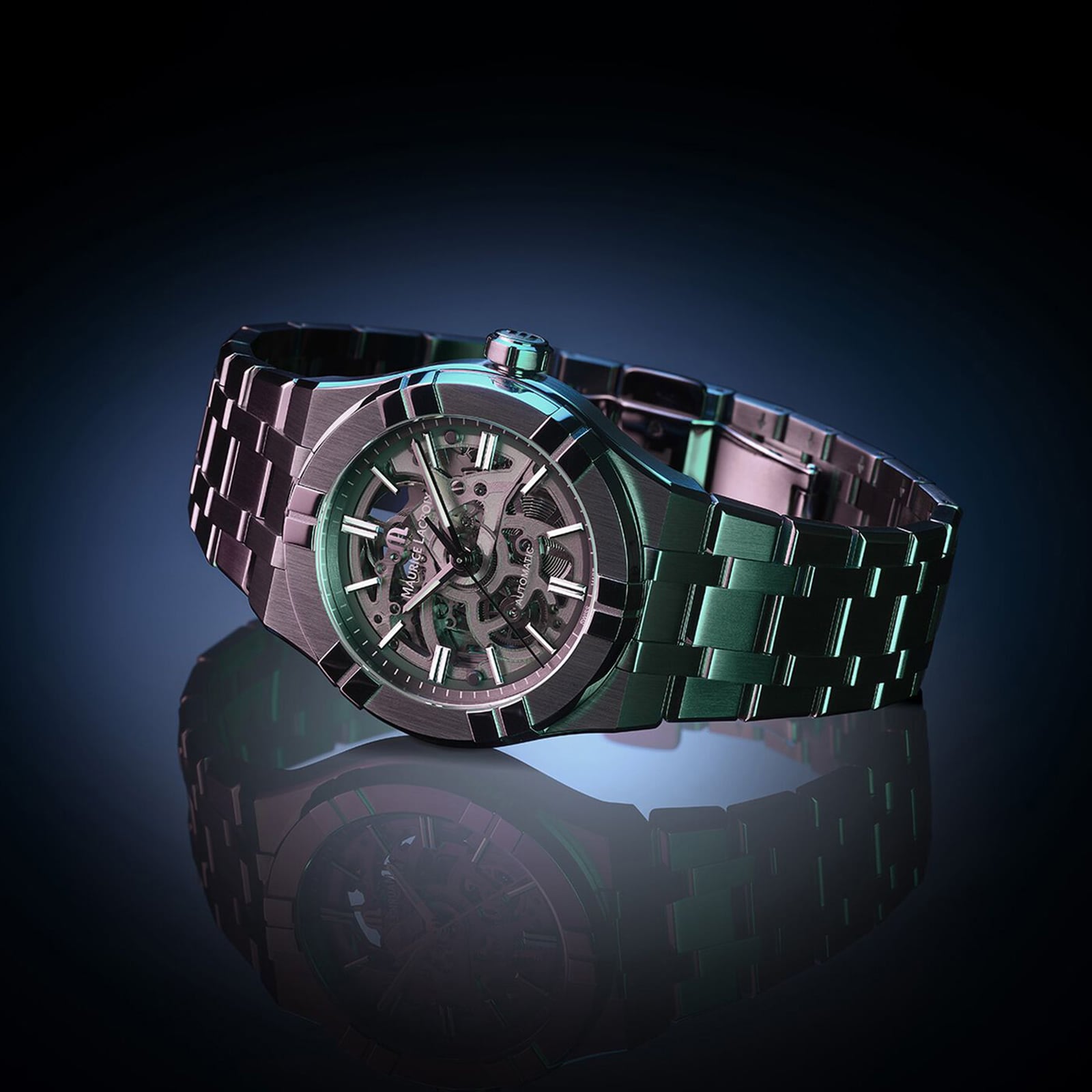 Replica Maurice Lacroix Aikon Automatic Skeleton 39mm Mens details AI6007-SS002-030-1