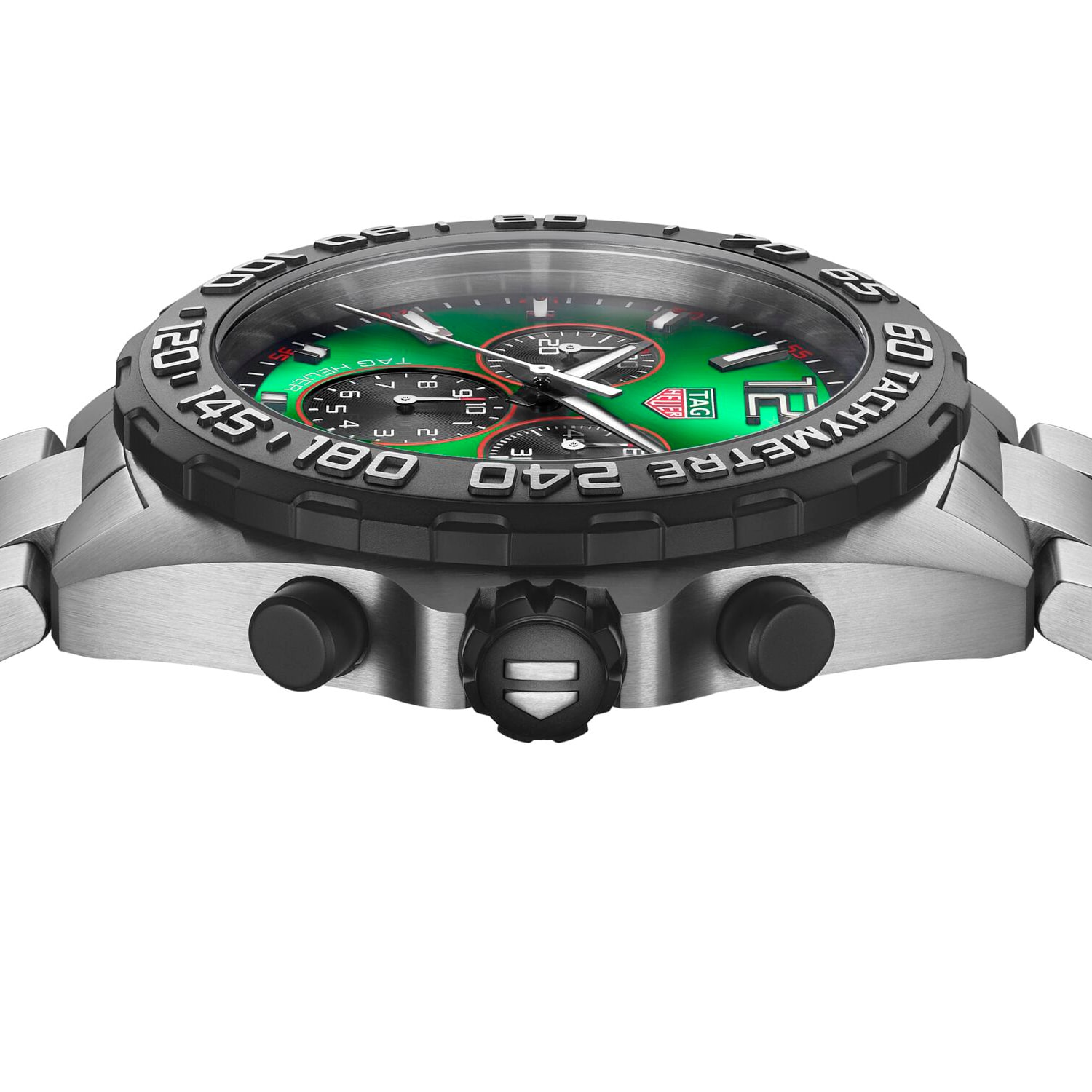 Replica TAG Heuer Formula 1 Quartz Chronograph 200M 43mm Mens details Green CAZ101AP.BA0842