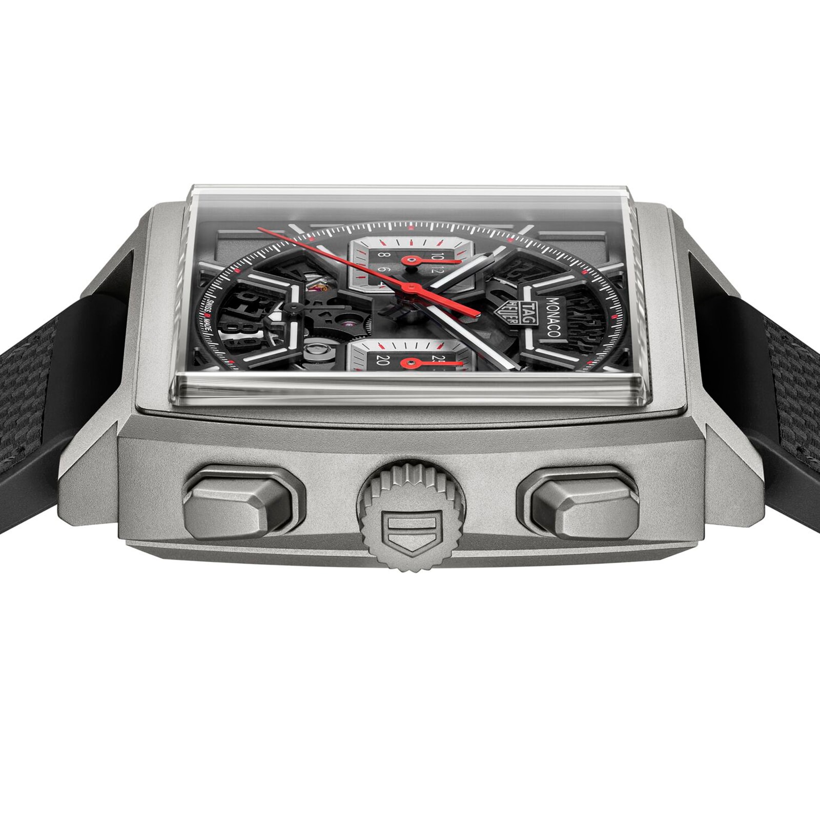 Replica TAG Heuer Monaco Chronograph 39mm Mens details Titanium Black CBL2183.FT6236