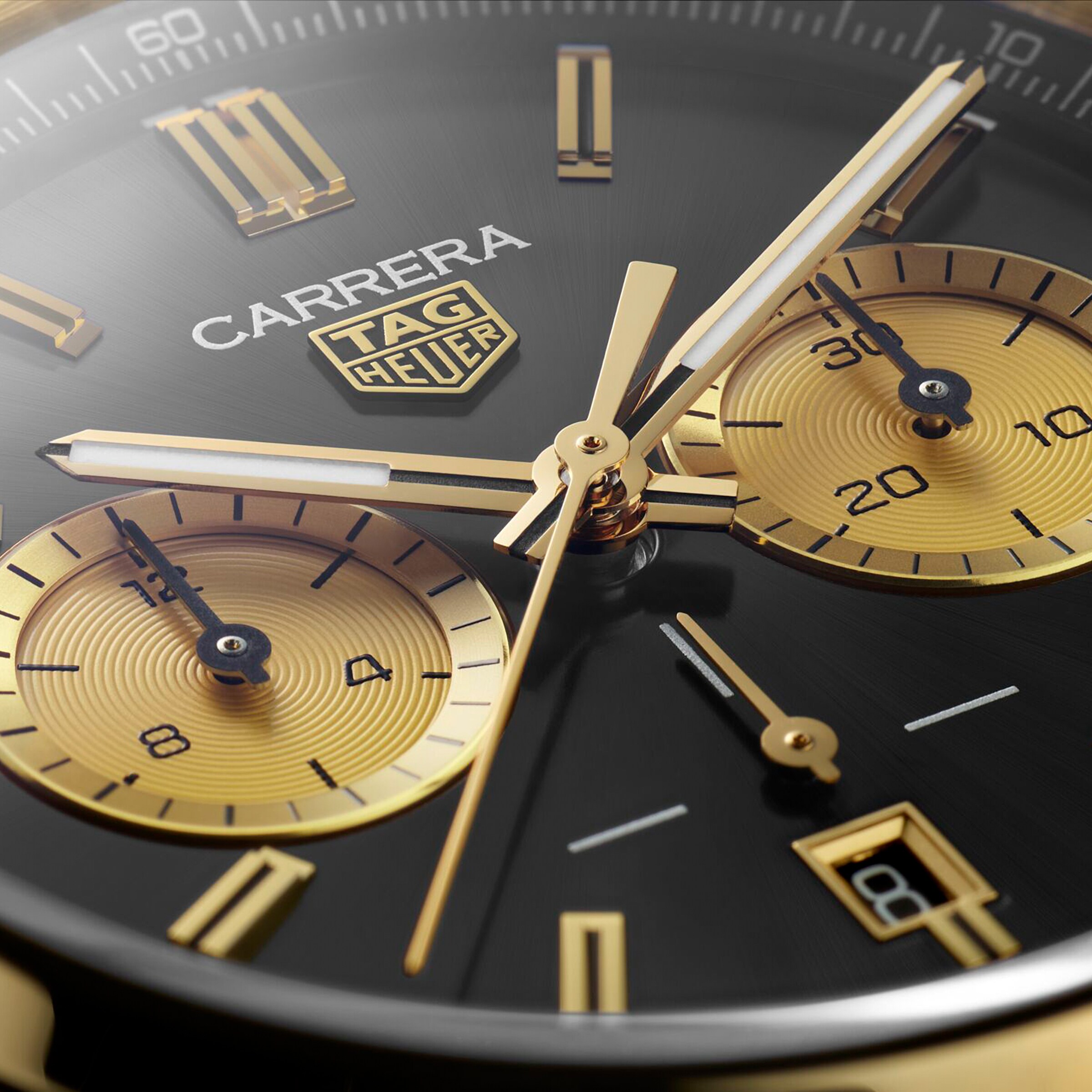 Replica TAG Heuer Gold Carrera Chronograph 42mm CBN2044.FC8313