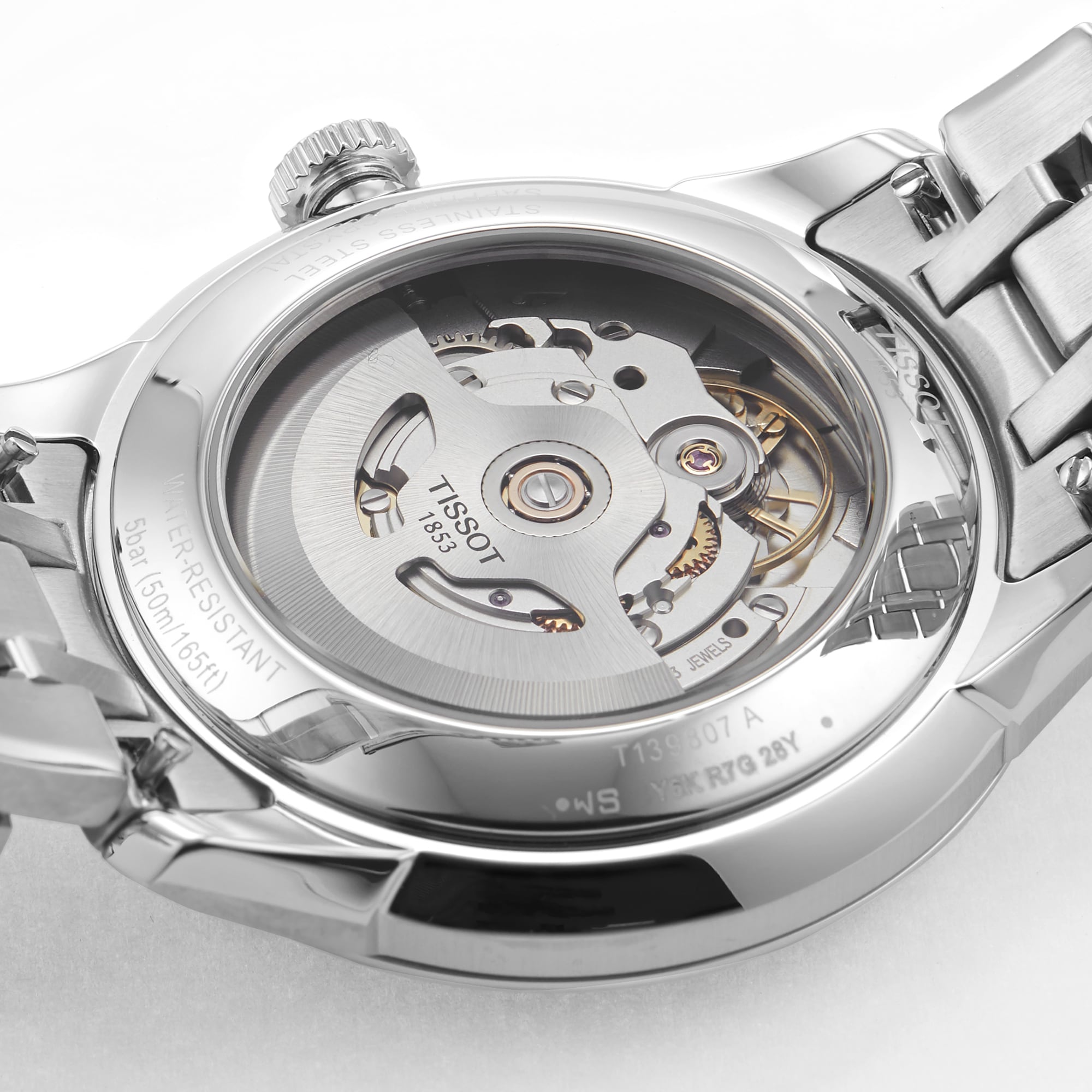 Replica Tissot Chemin Des Tourelles Powermatic 80 39mm Mens details - Silver T1398071103100