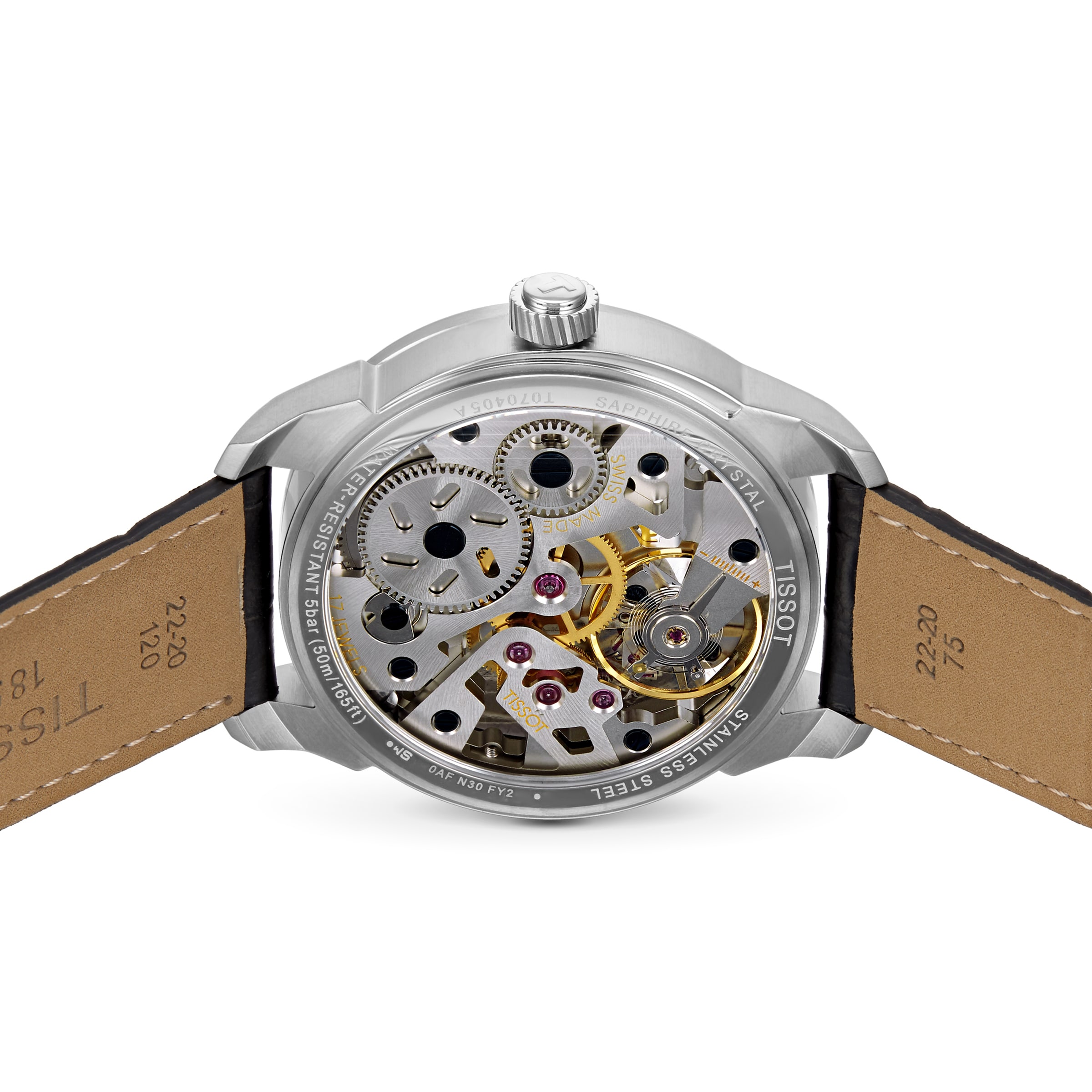 Replica Tissot Skeleton 43mm Mens details T0704051641100 3 Replica Tissot Skeleton 43mm Mens details T0704051641100