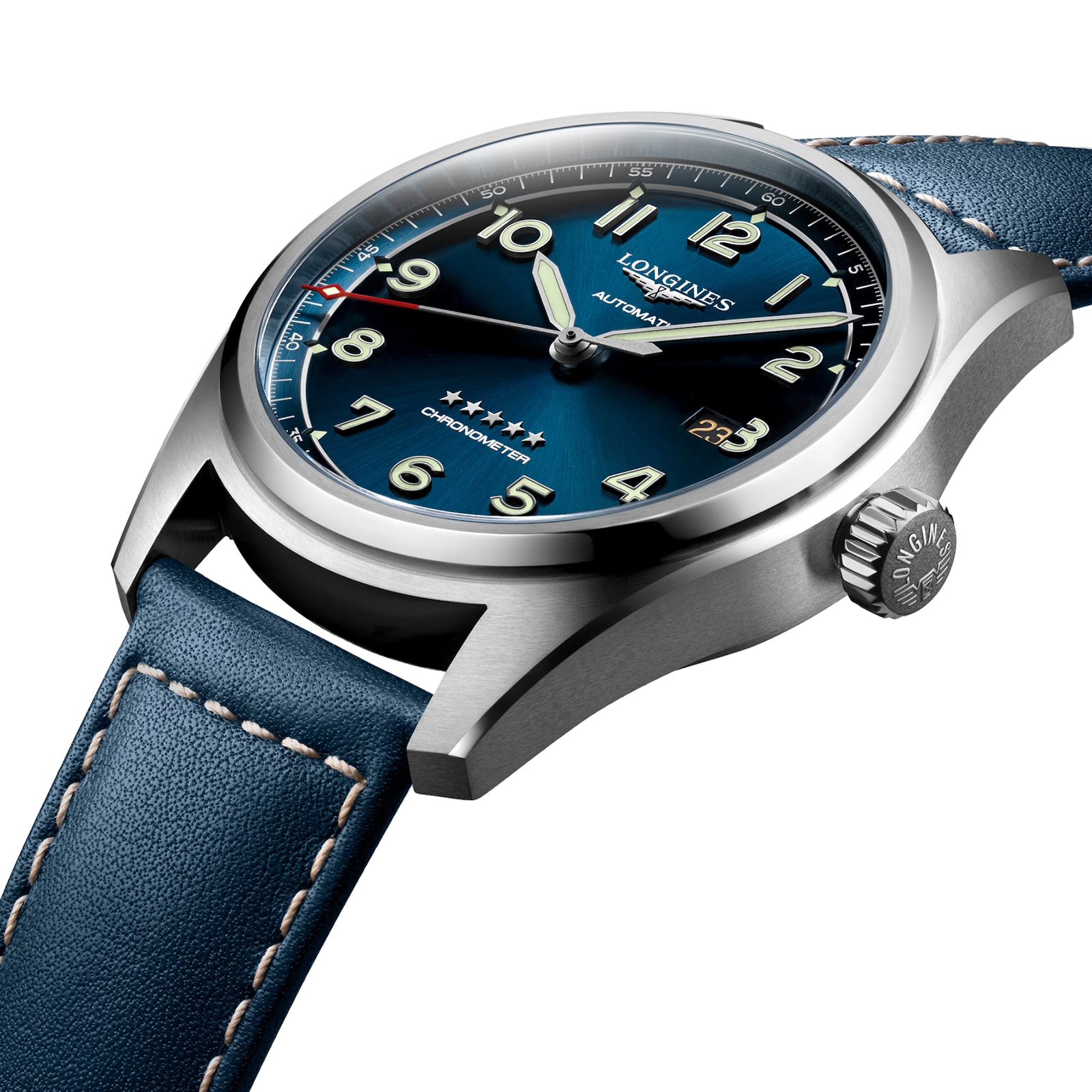 Replica Longines Spirit Avigation 42mm Mens details Blue L38114930