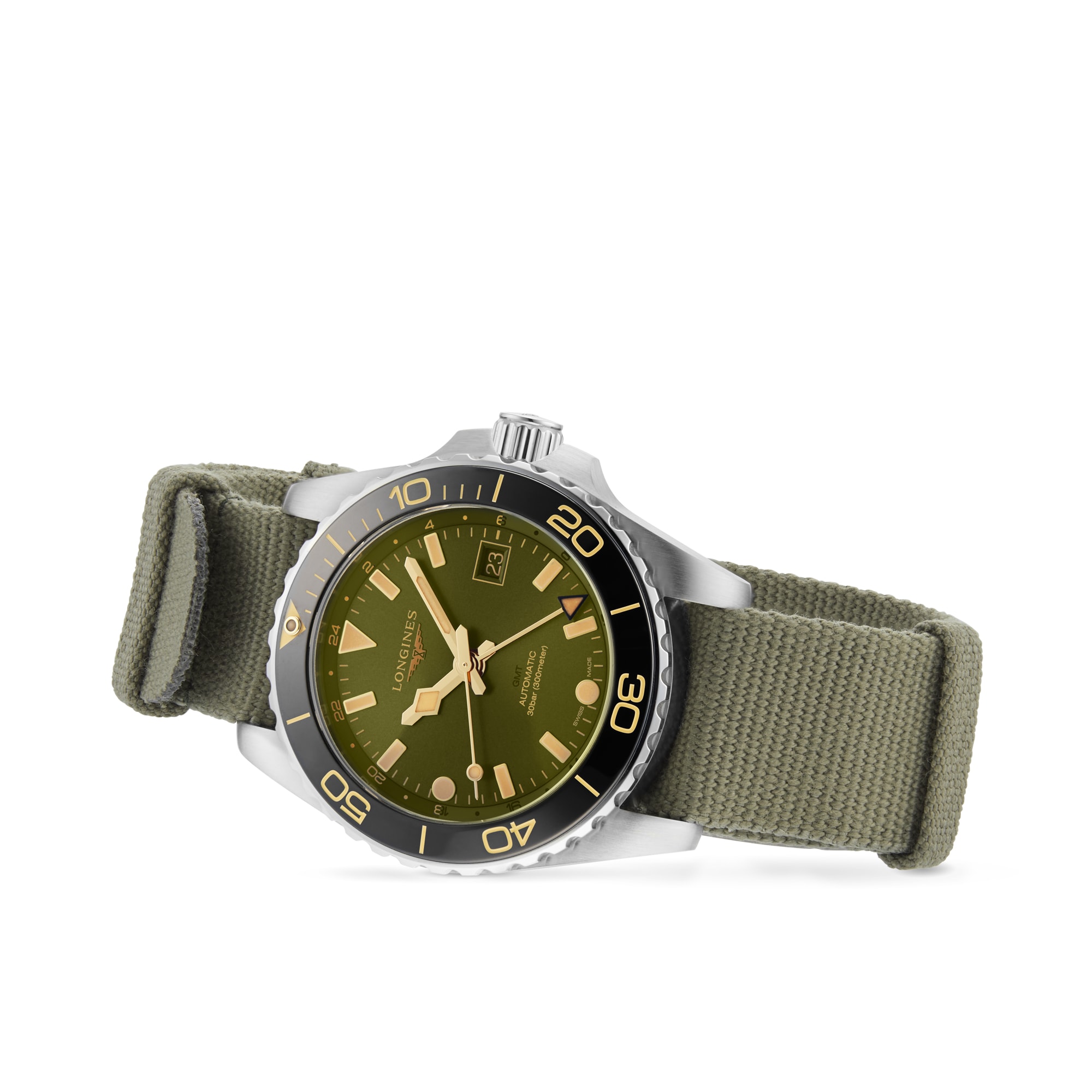 Replica Longines Hydroconquest 41mm Mens details Green L37904062