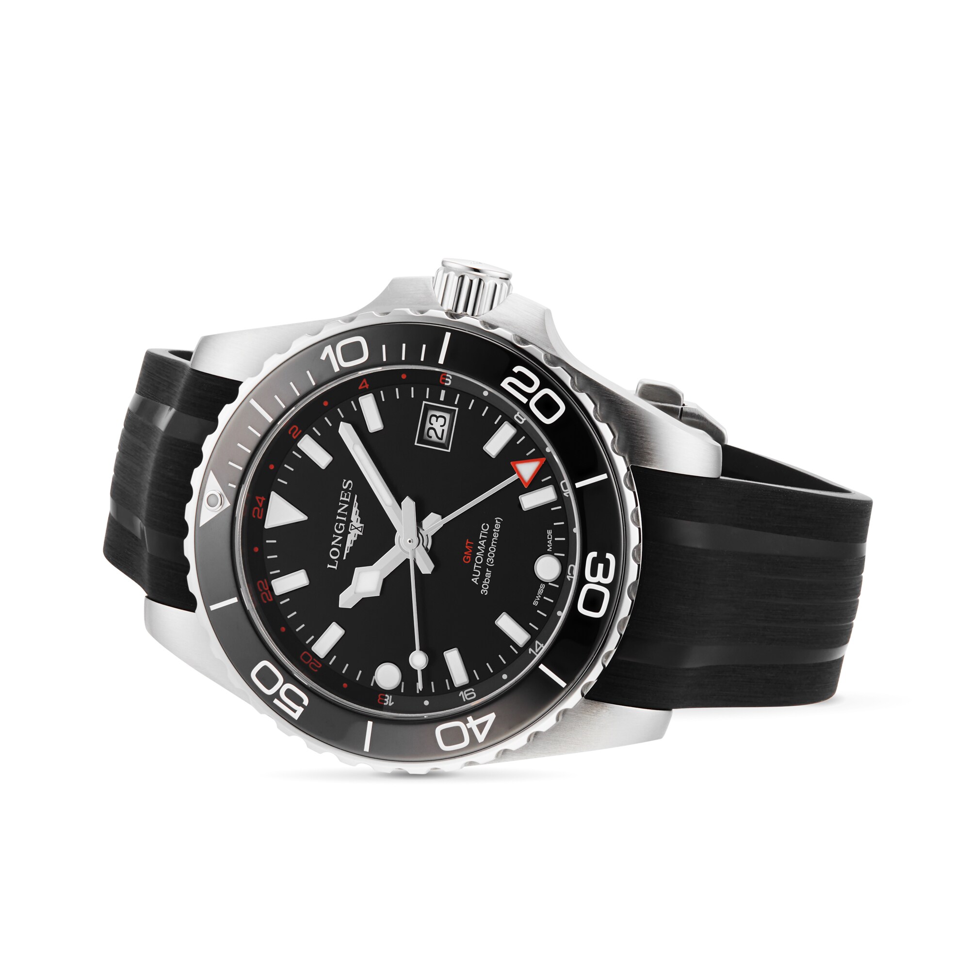 Replica Longines Hydroconquest 41mm Mens details Black Rubber L37904569 3 Replica Longines Hydroconquest 41mm Mens details Black Rubber L37904569