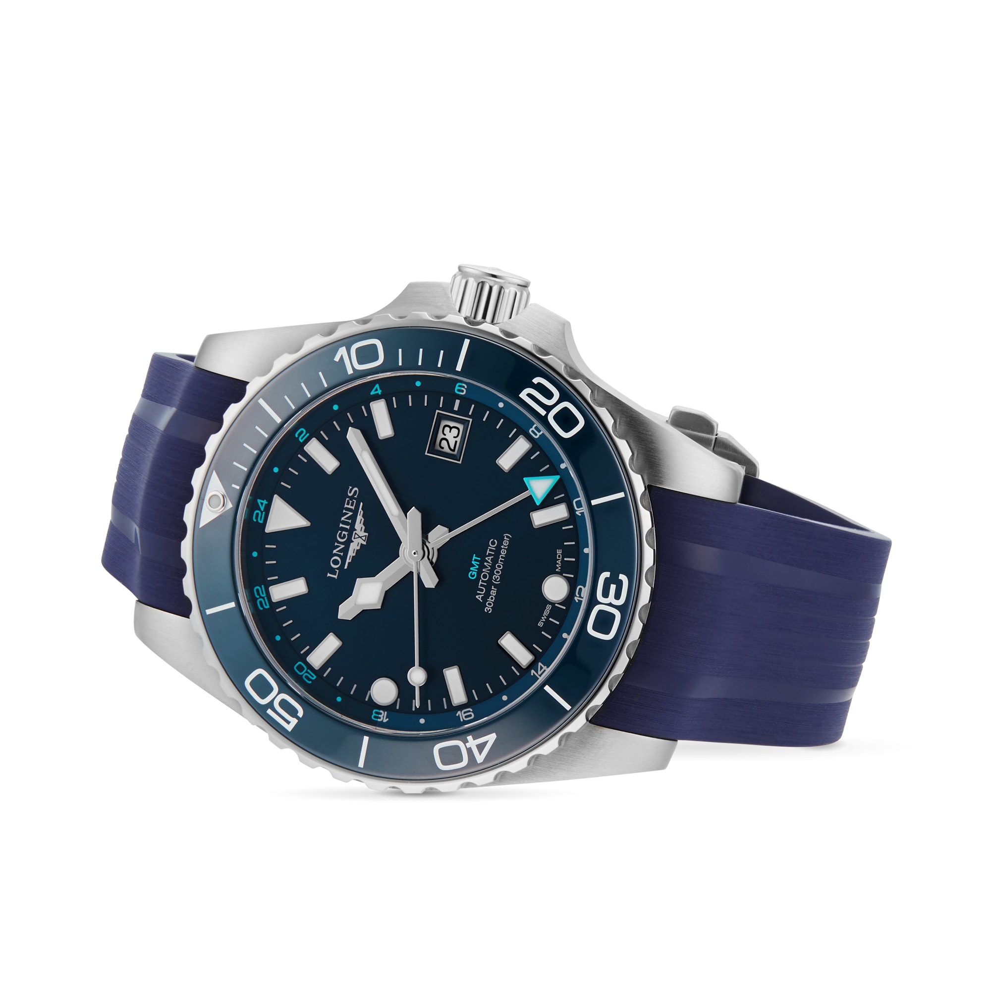 Replica Longines Hydroconquest 41mm Mens details Blue Rubber L37904969 3 Replica Longines Hydroconquest 41mm Mens details Blue Rubber L37904969