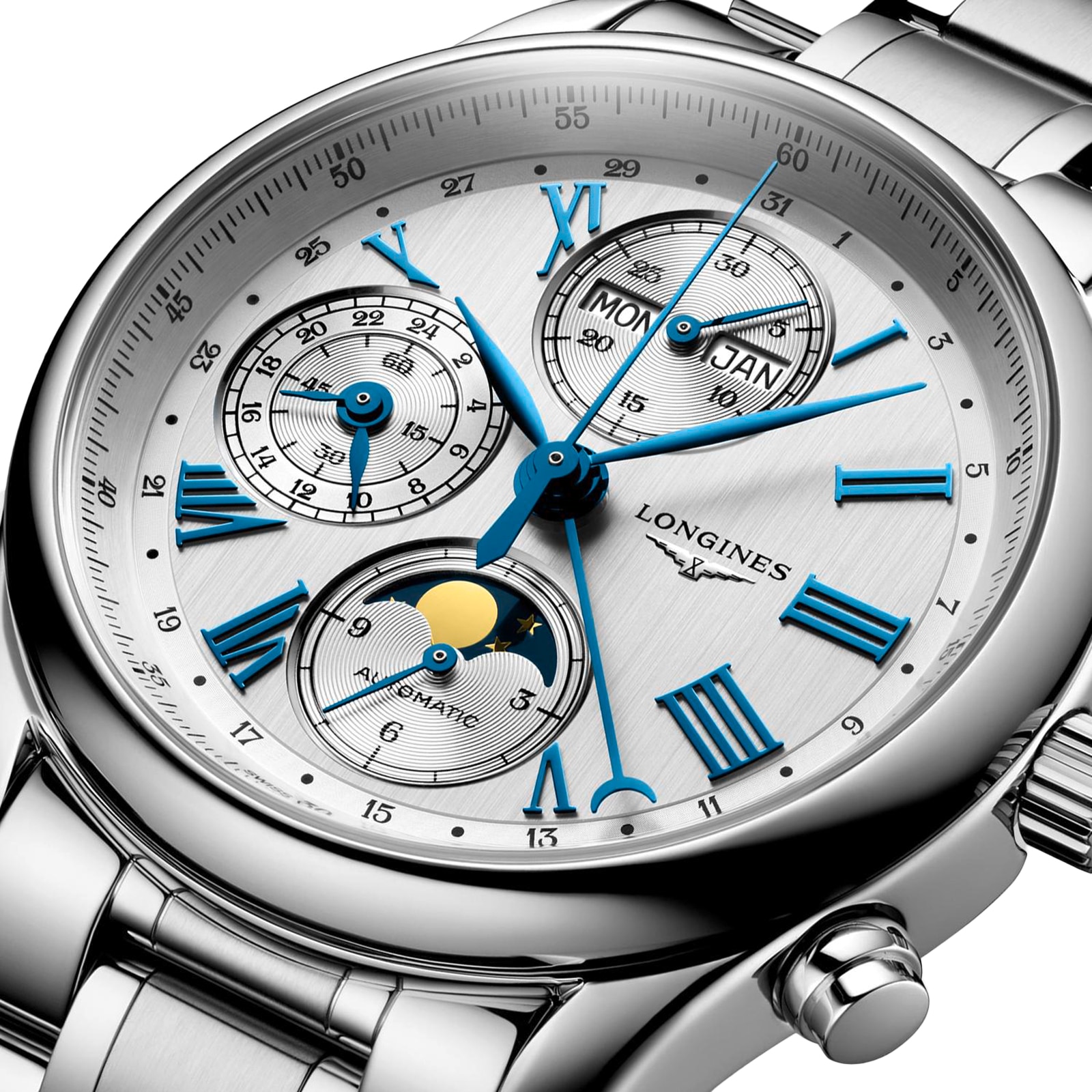 Replica Longines Master Collection 40mm Mens details Silver L26734716 3 Replica Longines Master Collection 40mm Mens details Silver L26734716