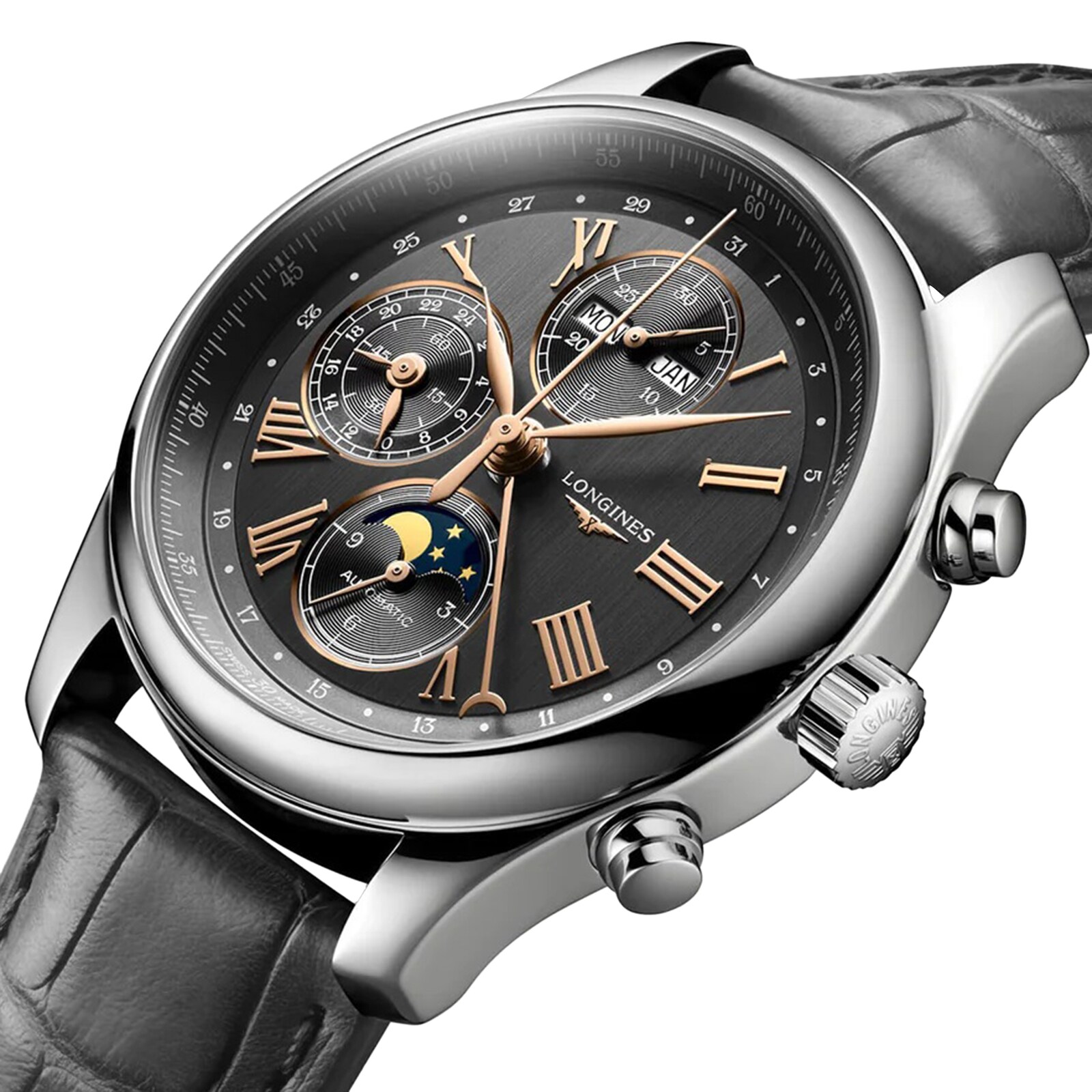 Replica Longines Master Collection 42mm Mens details Grey L27734612 3 Replica Longines Master Collection 42mm Mens details Grey L27734612