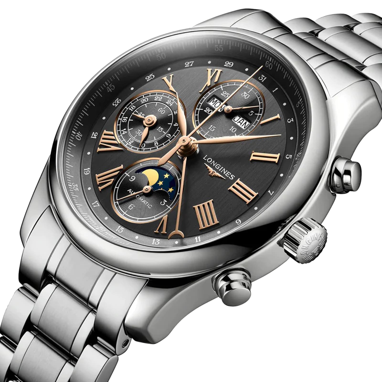 Replica Longines Master Collection 42mm Mens details Black L27734616 3 Replica Longines Master Collection 42mm Mens details Black L27734616