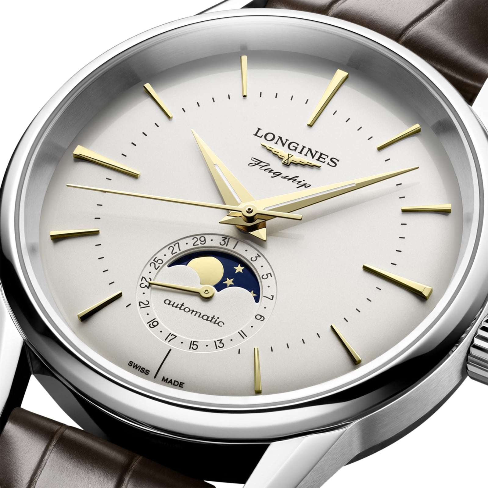 Replica Longines Flagship Elegant 38.5mm Mens details Silver L48154782