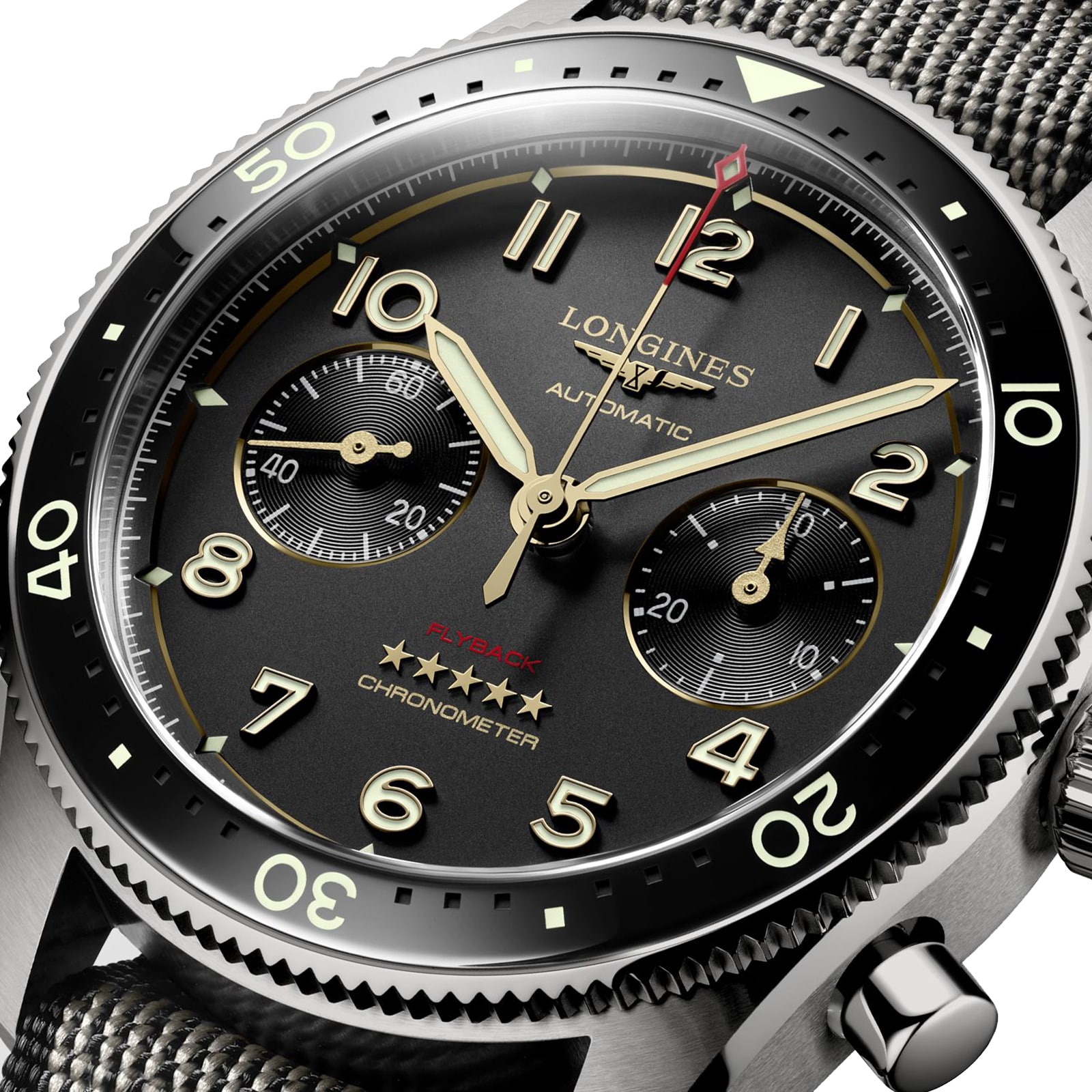 Replica Longines Spirit Flyback Automatic 42mm Mens details Black L38211532 3 Replica Longines Spirit Flyback Automatic 42mm Mens details Black L38211532