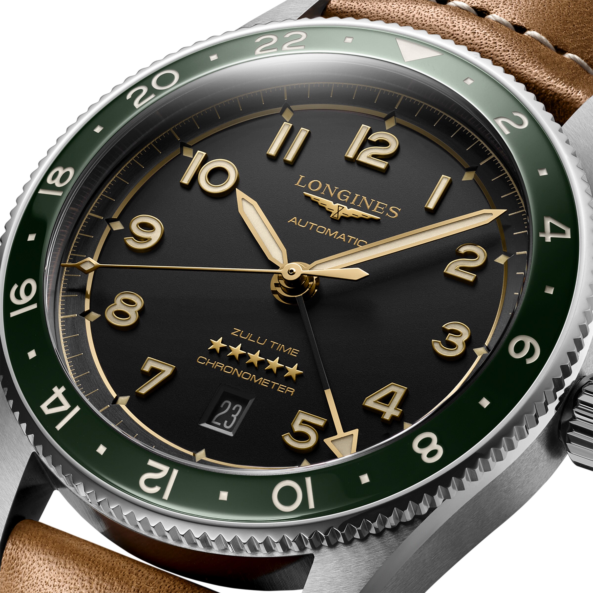 Replica Longines Spirit Zulu Time Pioneering time zones 42mm L38124632 3 Replica Longines Spirit Zulu Time Pioneering time zones 42mm L38124632