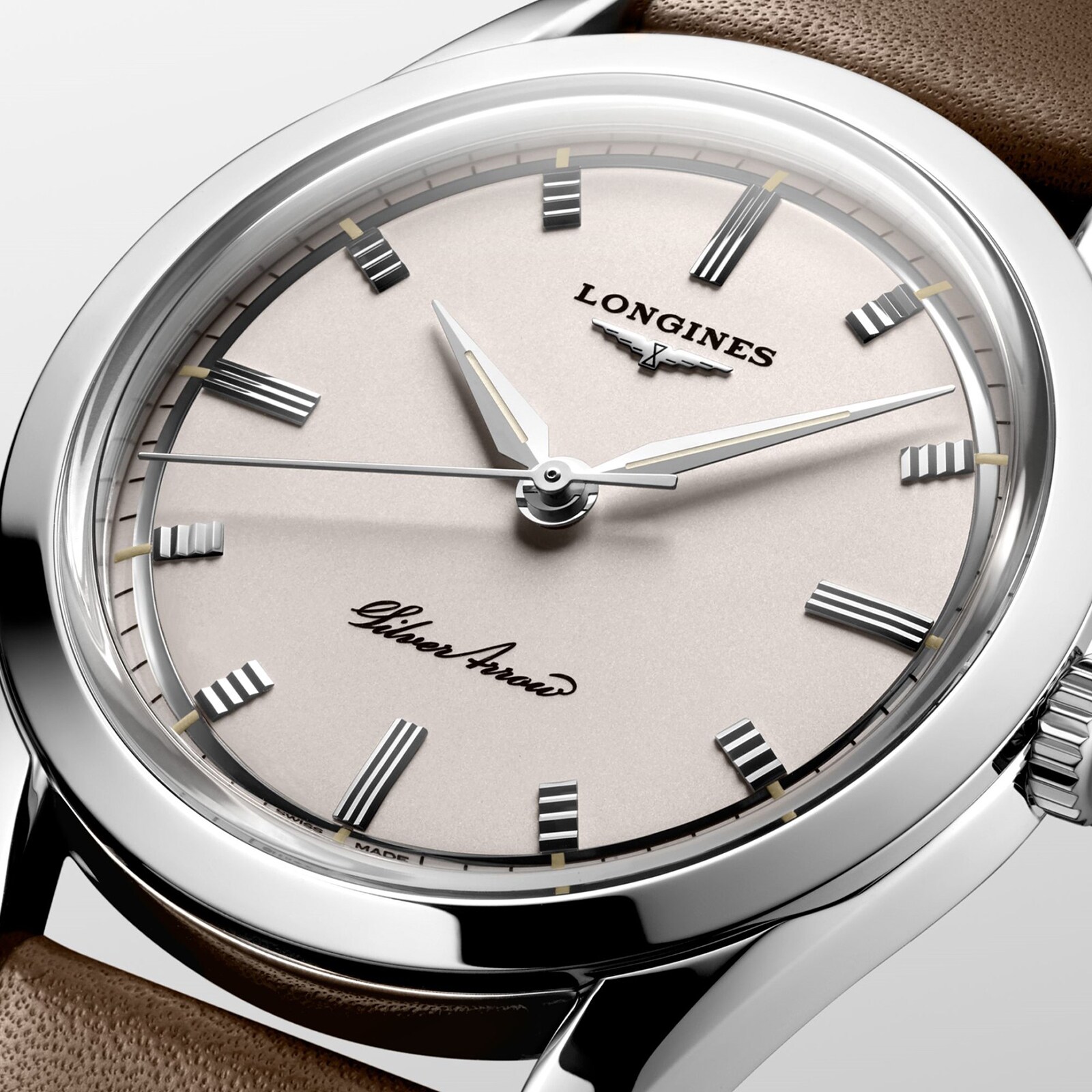 Replica Longines Silver Arrow 38.5mm Mens details L28344722 3 Replica Longines Silver Arrow 38.5mm Mens details L28344722