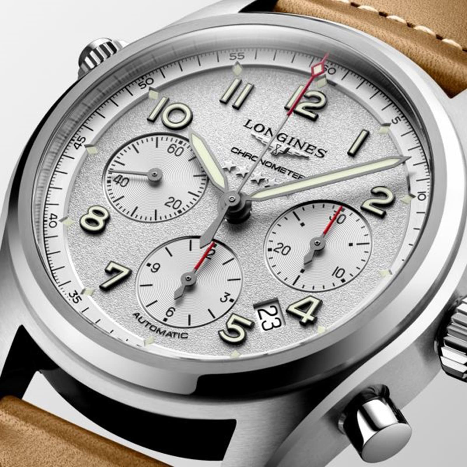 Replica Longines Spirit 42mm Mens details L38204732