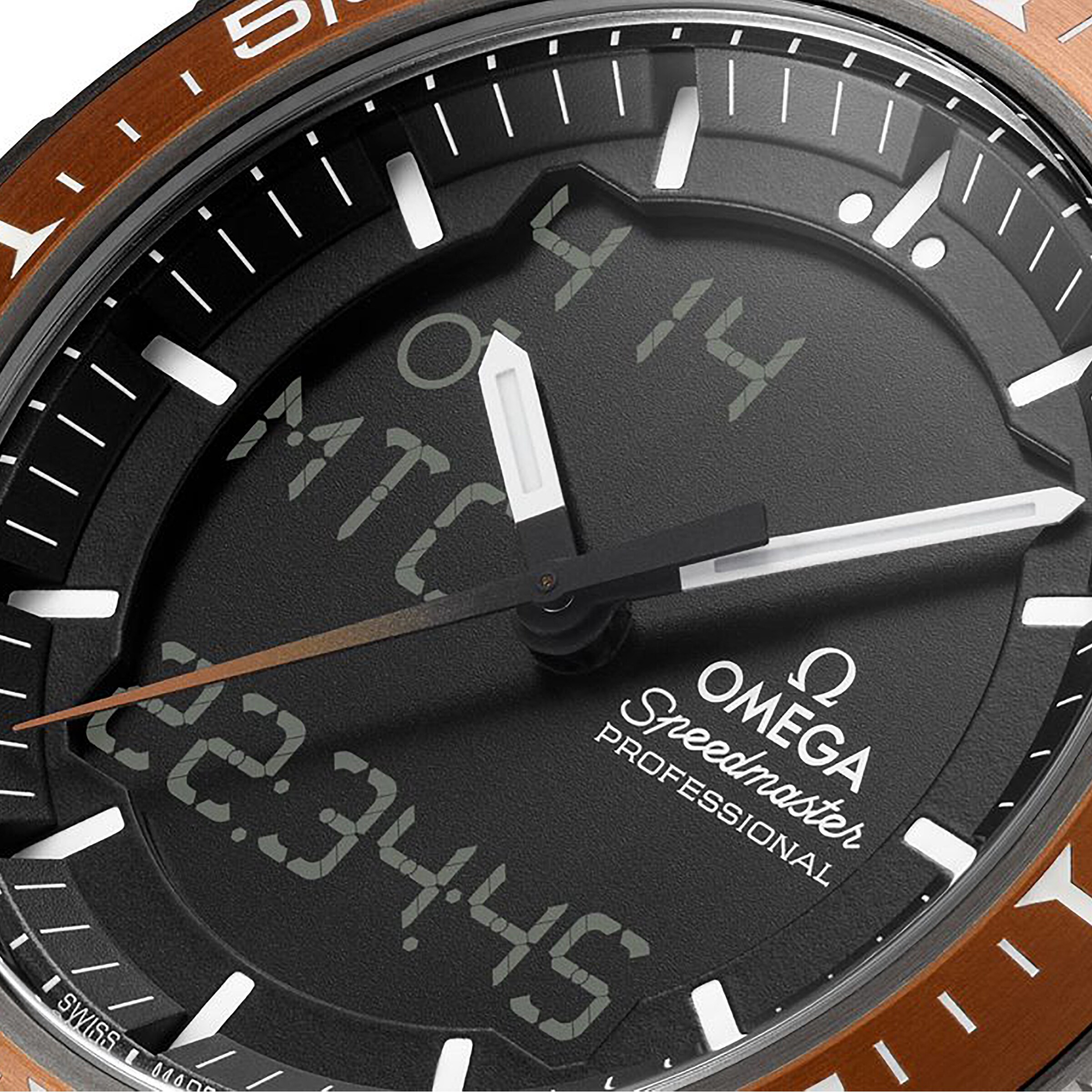 Replica Omega Speedmaster Time On Mars 45mm Mens details O31890457901003