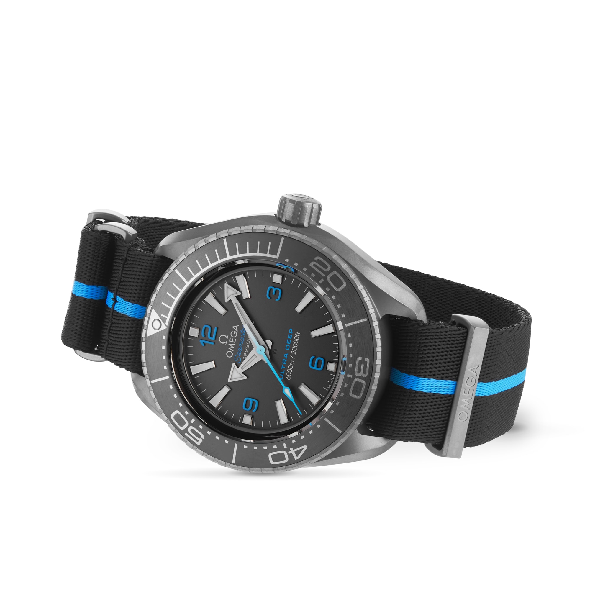 Replica Omega Seamaster Planet Ocean Ultra Deep 6000m Co-Axial Master Chronometer 45.5mm Mens details Black O21592462101001