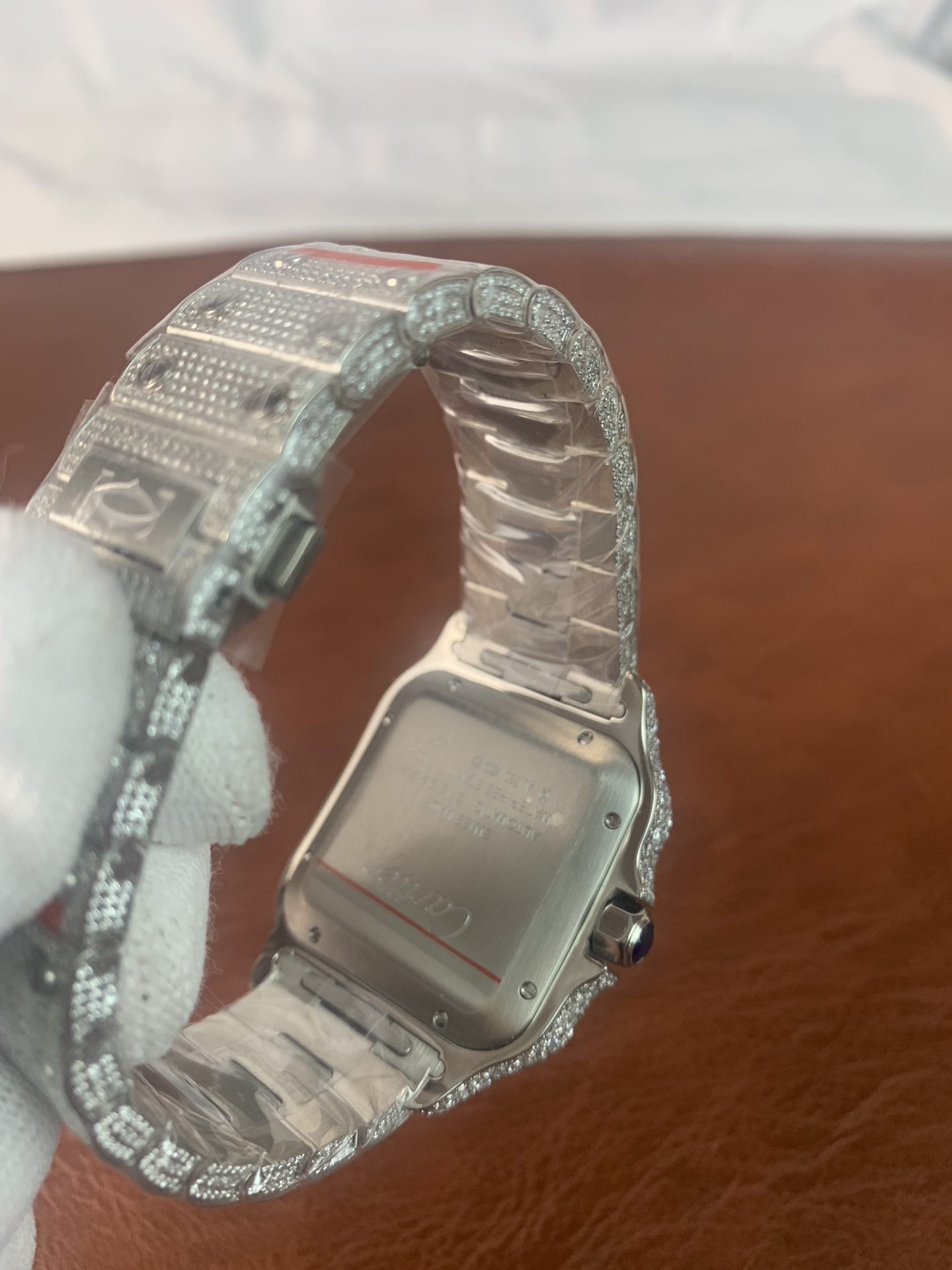 Replica Cartier Men Santos De Cartier WSSA0009 ICED 4 Replica Cartier Men Santos De Cartier WSSA0009 ICED