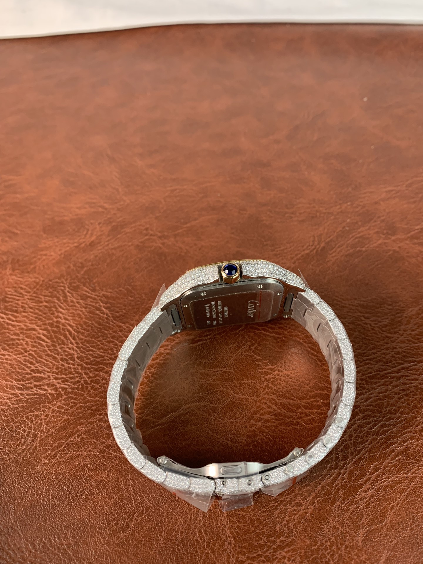 Replica Cartier Men Santos De Cartier WSSA0009 ICED Two Tone