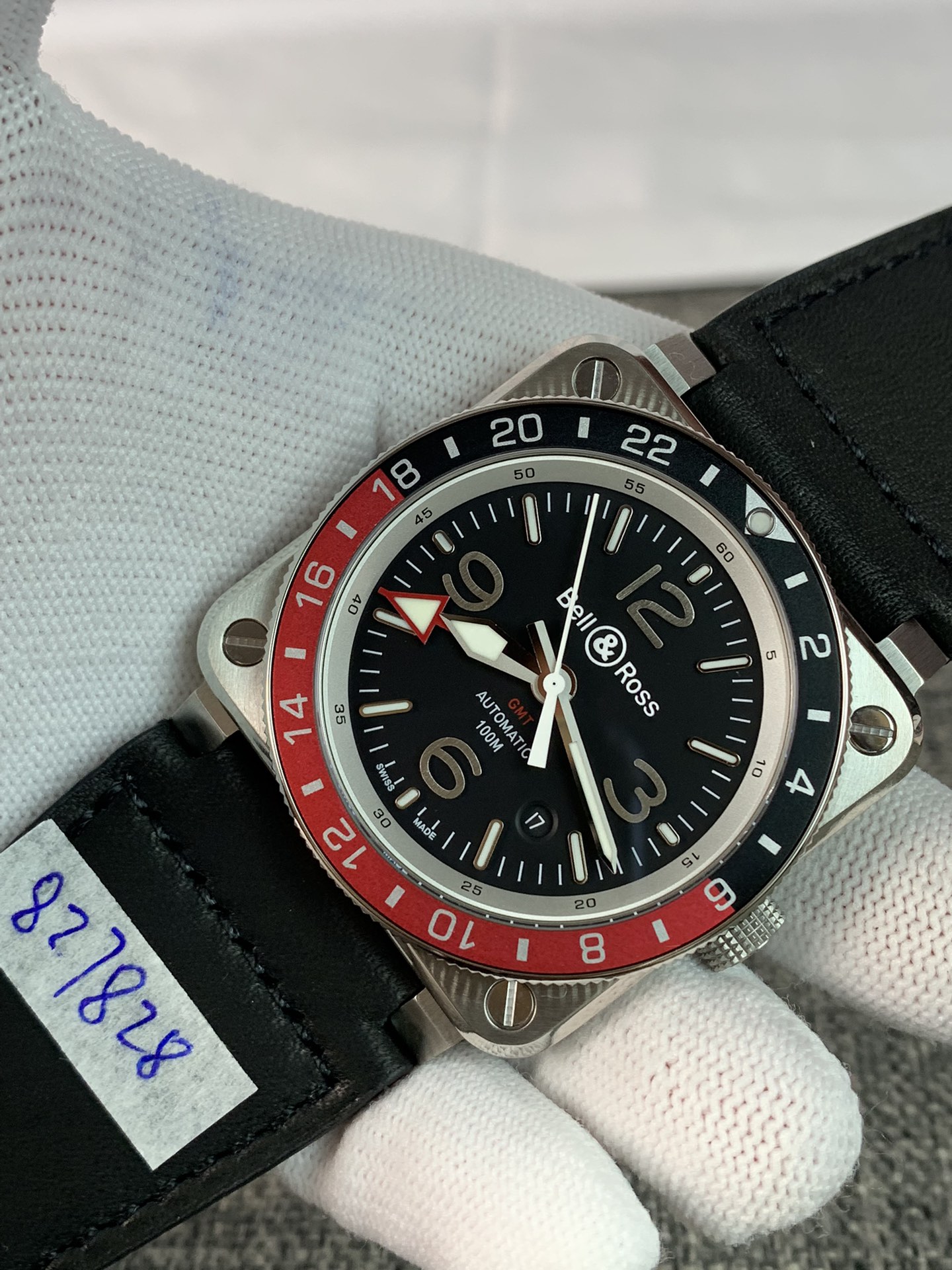 Replica Bell & Ross Mens BR 03-93 GMT BR0393-BL-ST/SCA