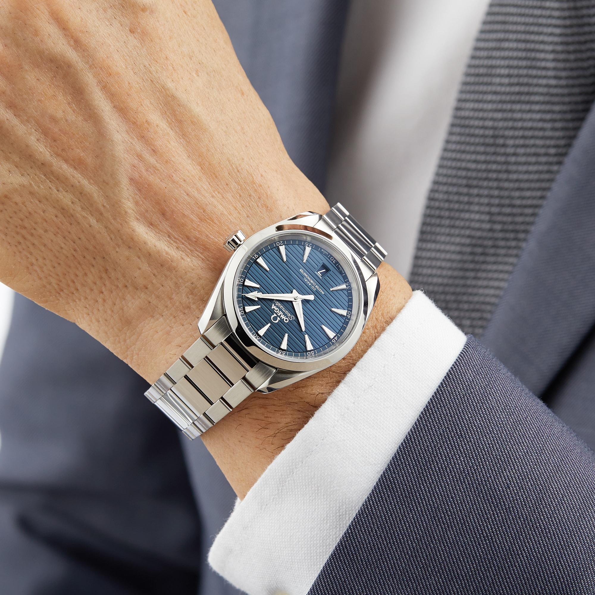 Replica Omega Seamaster Aqua Terra 150M Mens Blue Dial 38mm Automatic Co-Axial Mens details O22010382003001 4 Replica Omega Seamaster Aqua Terra 150M Mens Blue Dial 38mm Automatic Co-Axial Mens details O22010382003001