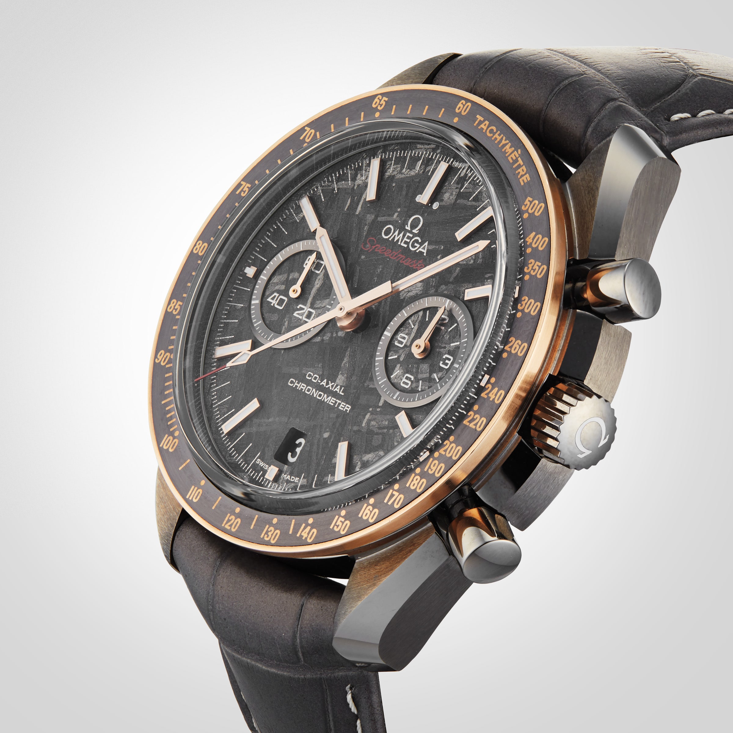 Replica Omega Speedmaster 'Grey Side of the Moon Meteorite' Mens details O31163445199001