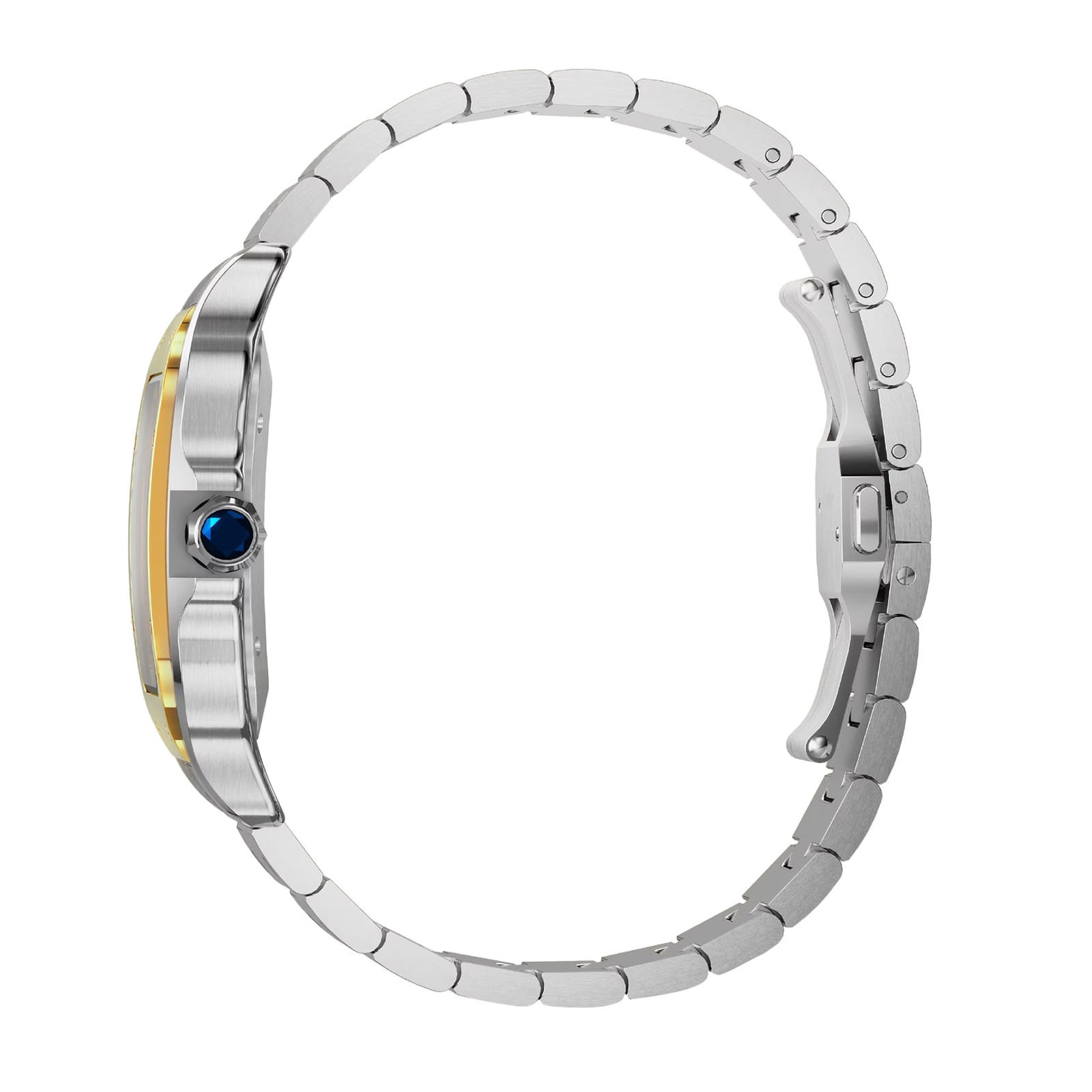 Replica Cartier Santos De Cartier details Large Model Automatic Winding Steel Case Yellow Gold Interchangeable Leather Strap W2SA0030 4 Replica Cartier Santos De Cartier details Large Model Automatic Winding Steel Case Yellow Gold Interchangeable Leather Strap W2SA0030