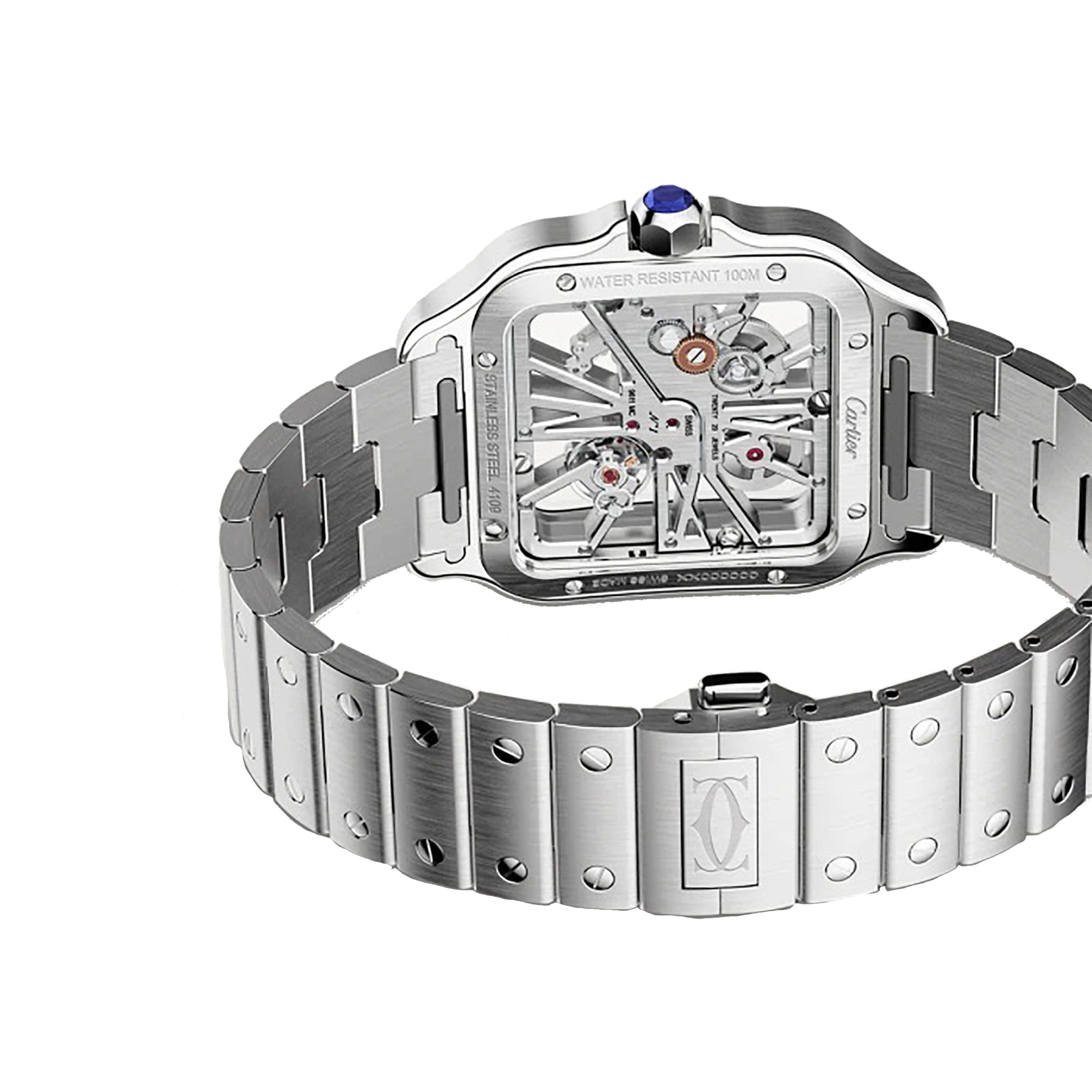 Replica Cartier Santos De Cartier details Large Model Hand-Wound Mechanical Movement Steel WHSA0015 4 Replica Cartier Santos De Cartier details Large Model Hand-Wound Mechanical Movement Steel WHSA0015